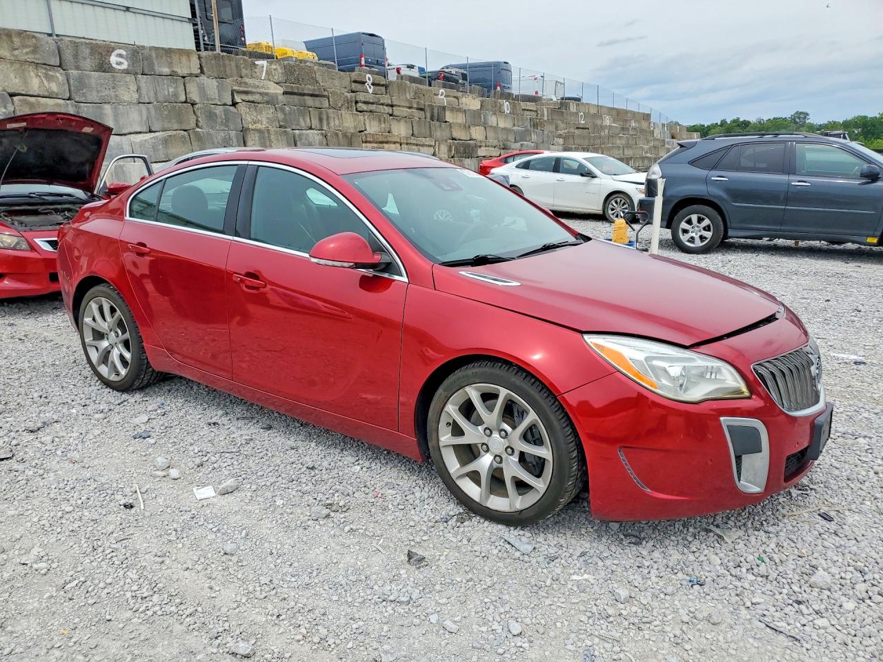 2015 Buick Regal Gs Red vin: 2G4GT5GX1F9143703