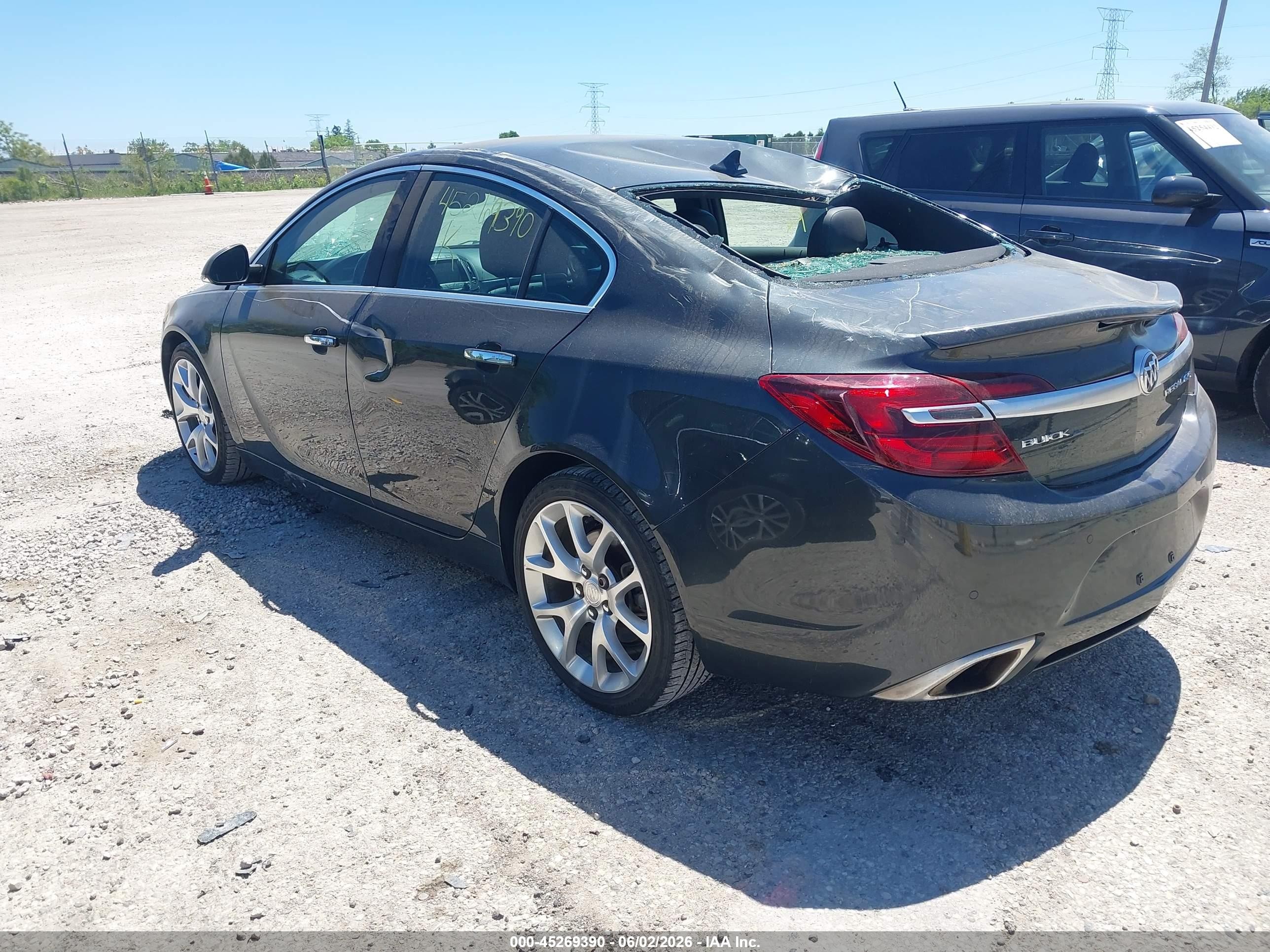 2014 Buick Regal Gs Черный vin: 2G4GT5GX2E9191578
