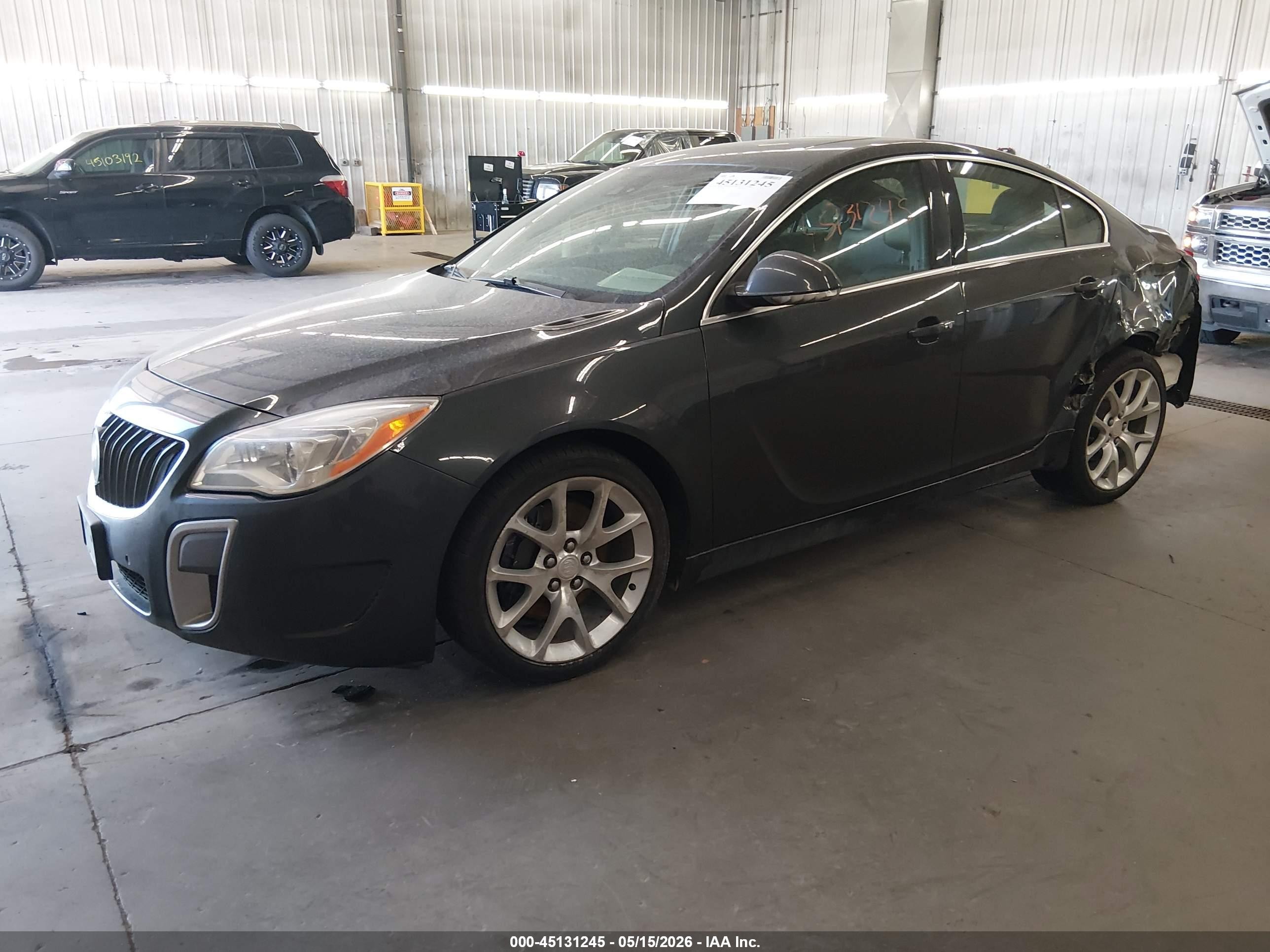 2015 Buick Regal Gs Gray vin: 2G4GT5GX4F9118147