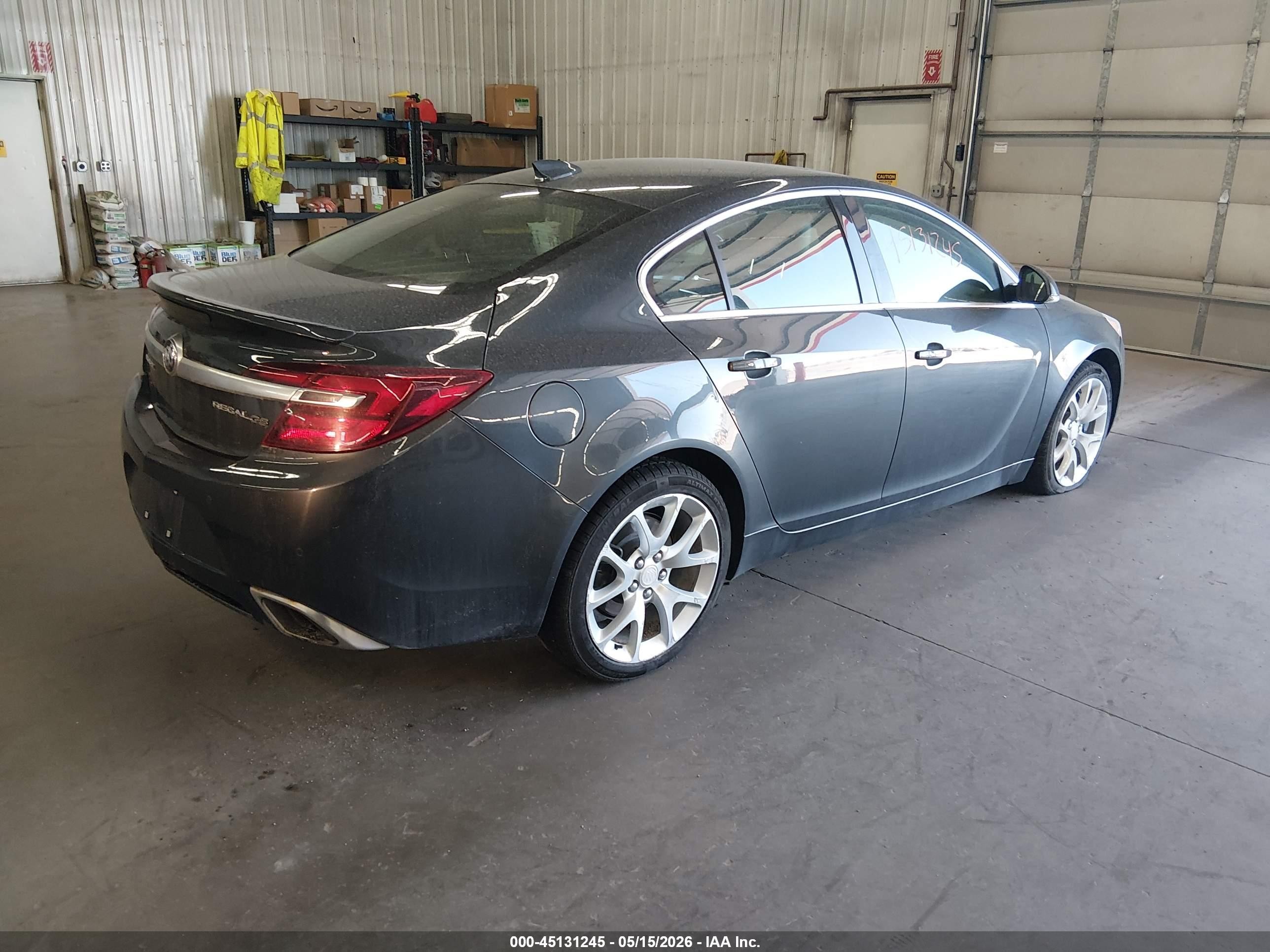 2015 Buick Regal Gs Gray vin: 2G4GT5GX4F9118147