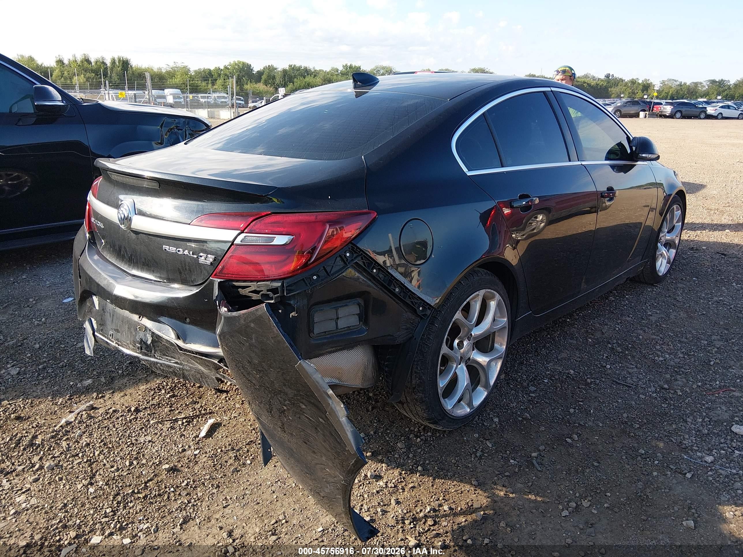 2015 Buick Regal Gs Black vin: 2G4GT5GX8F9299141