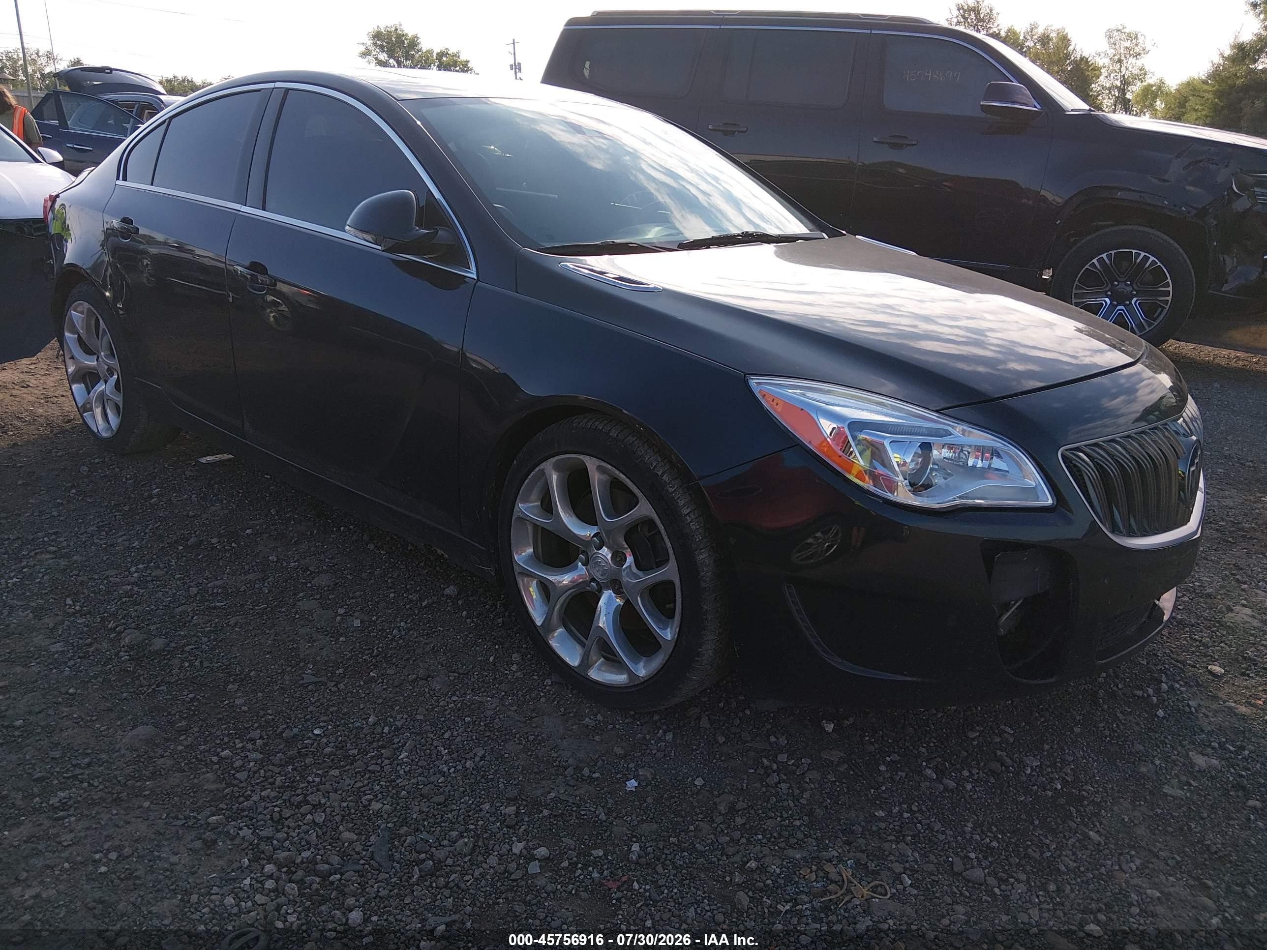 2015 Buick Regal Gs Black vin: 2G4GT5GX8F9299141