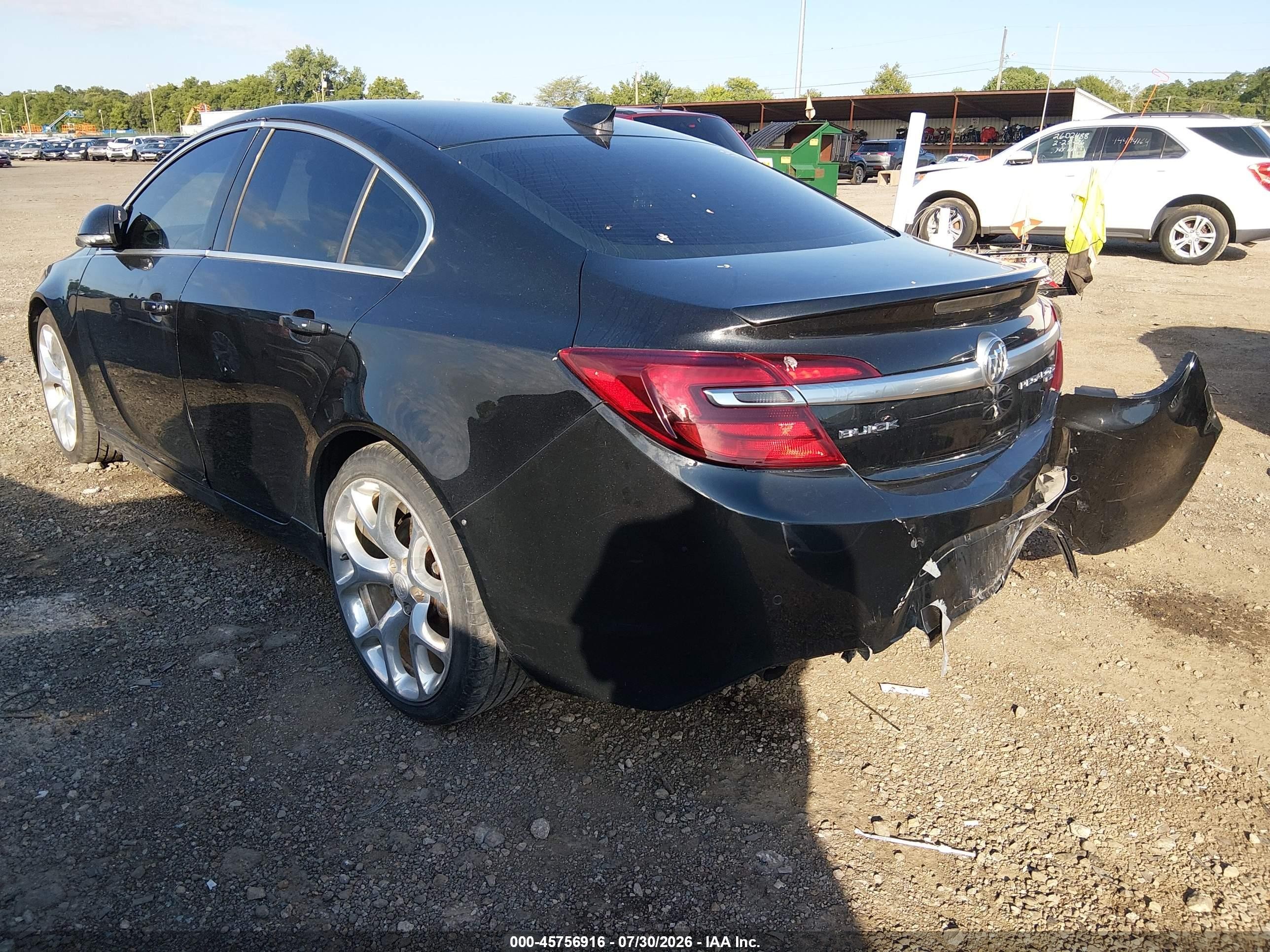 2015 Buick Regal Gs Black vin: 2G4GT5GX8F9299141