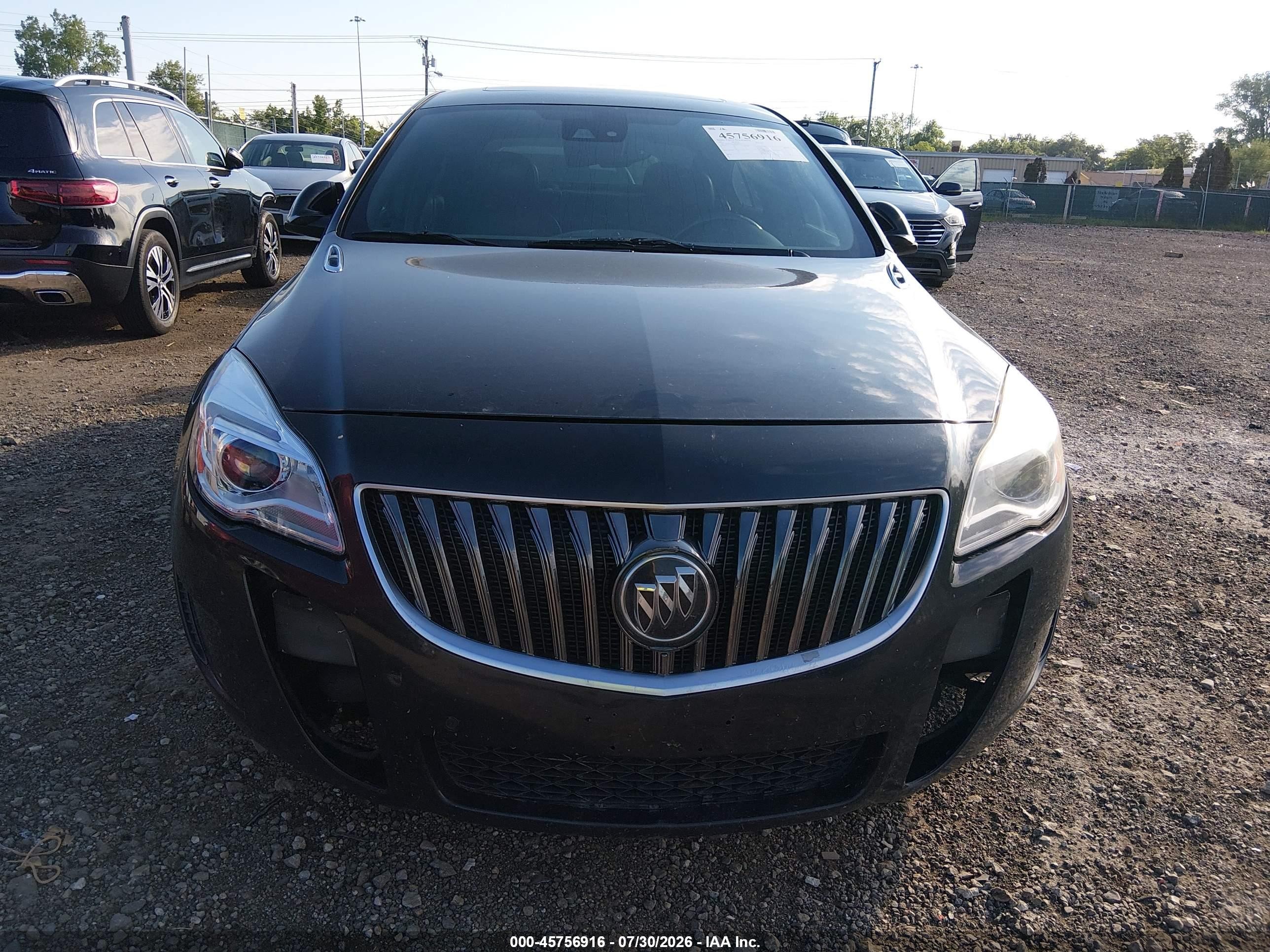 2015 Buick Regal Gs Black vin: 2G4GT5GX8F9299141