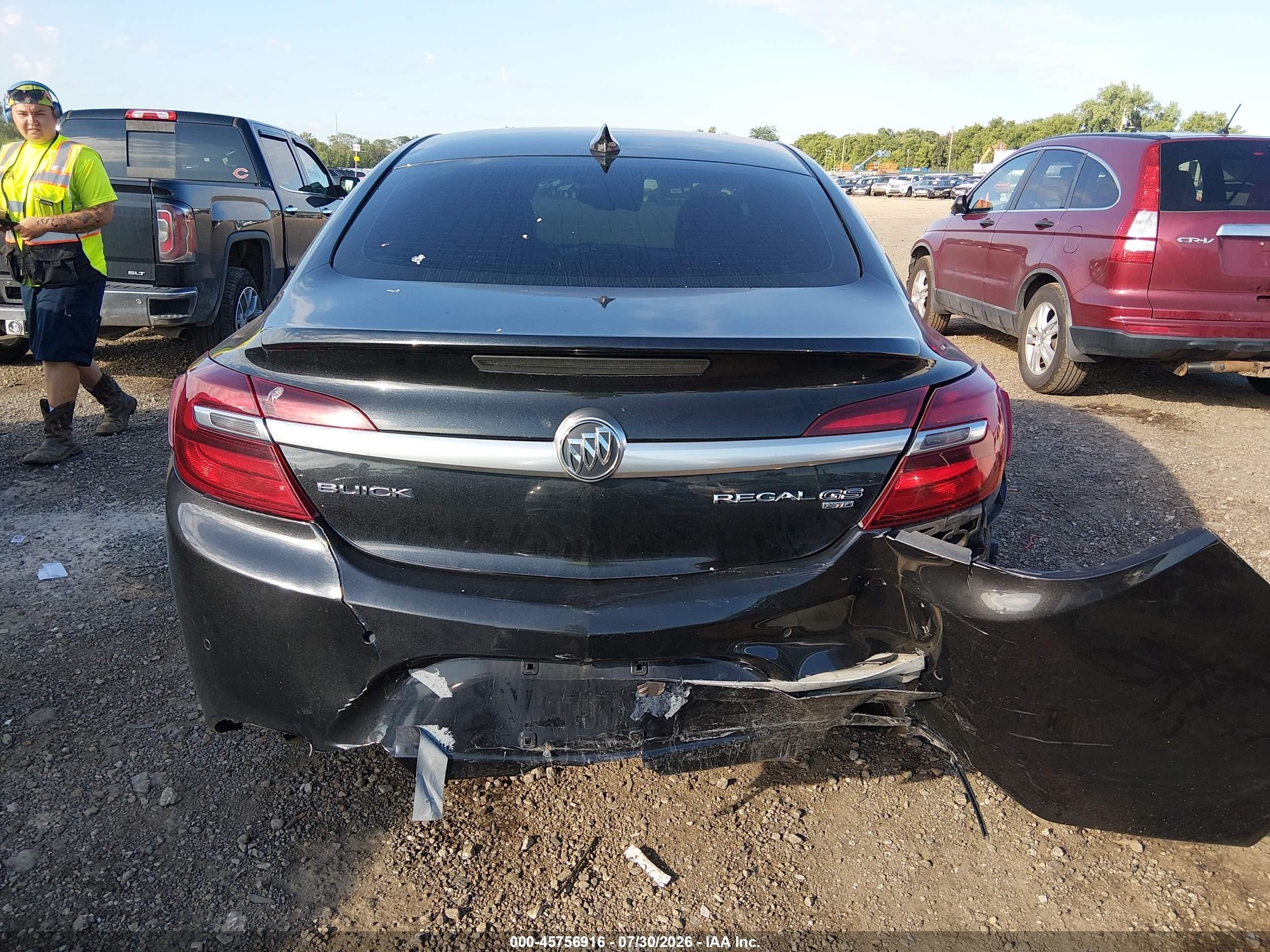 2015 Buick Regal Gs Black vin: 2G4GT5GX8F9299141