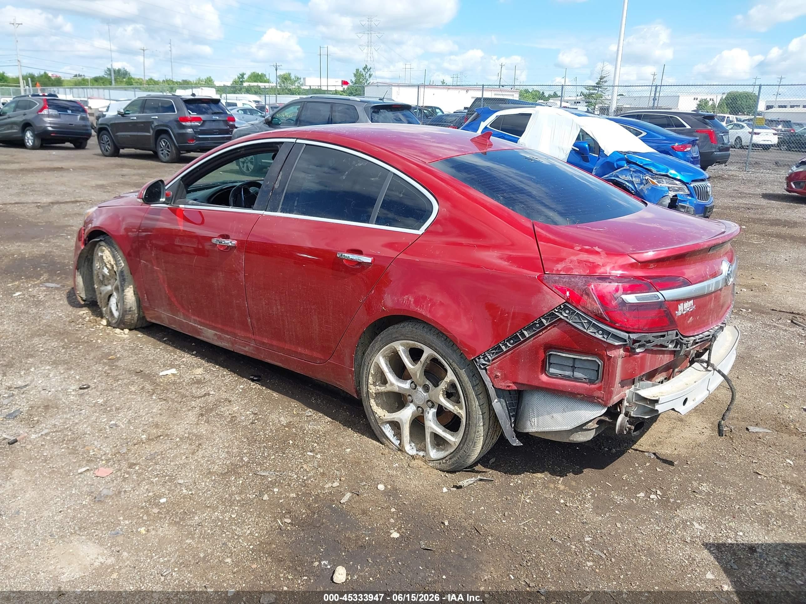 2014 Buick Regal Gs Красный vin: 2G4GT5GXXE9244396