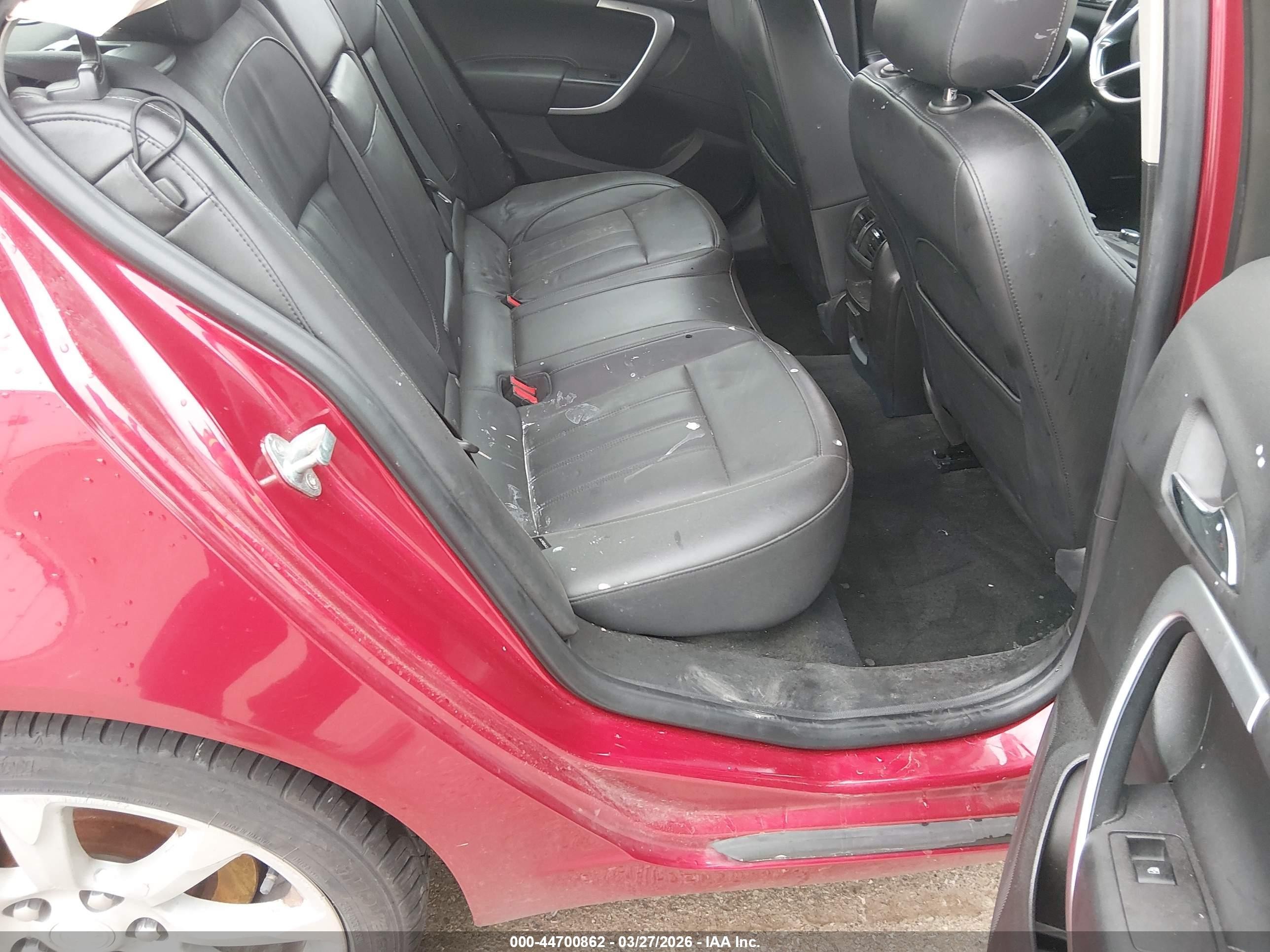 2012 Buick Regal Turbo - Premium 3 Red vin: 2G4GU5GV7C9195151