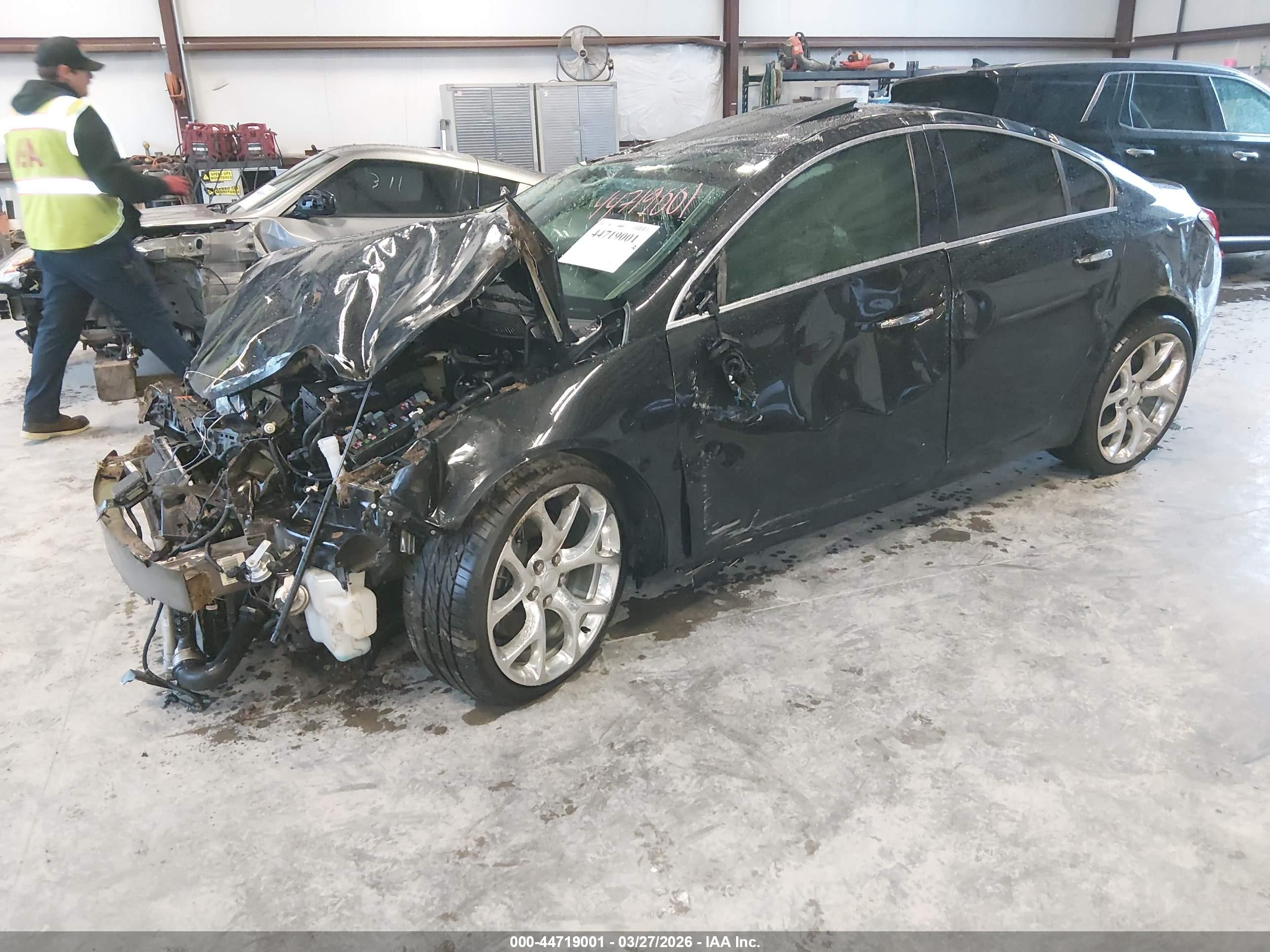 2014 Buick Regal Gs Black vin: 2G4GU5GX0E9229287