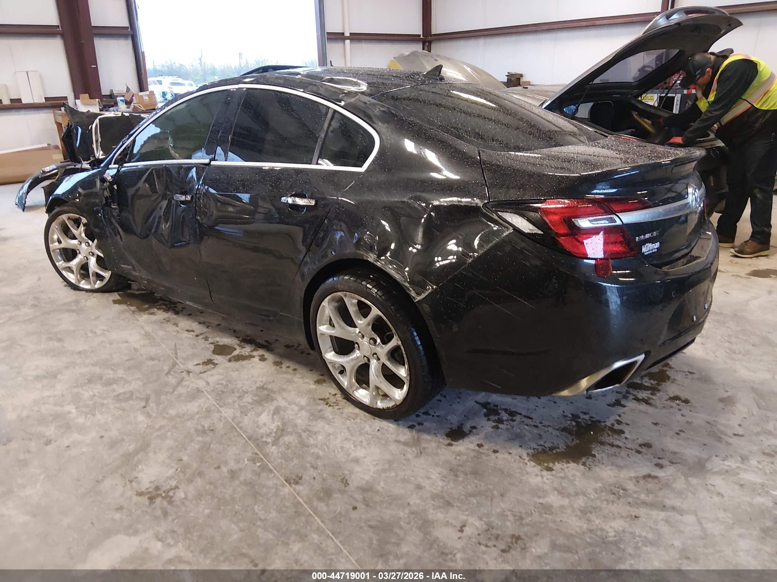 2014 Buick Regal Gs Black vin: 2G4GU5GX0E9229287