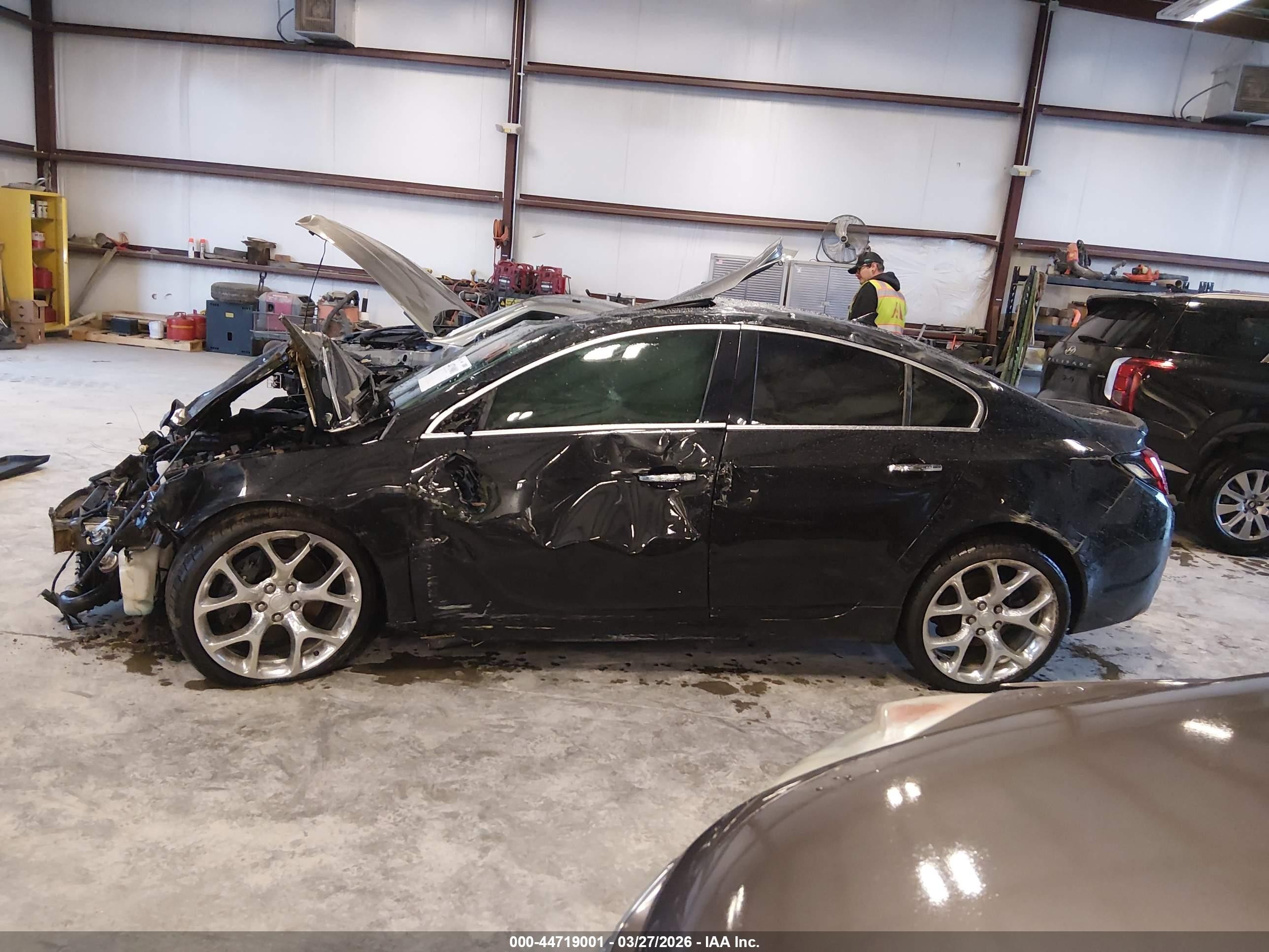 2014 Buick Regal Gs Black vin: 2G4GU5GX0E9229287