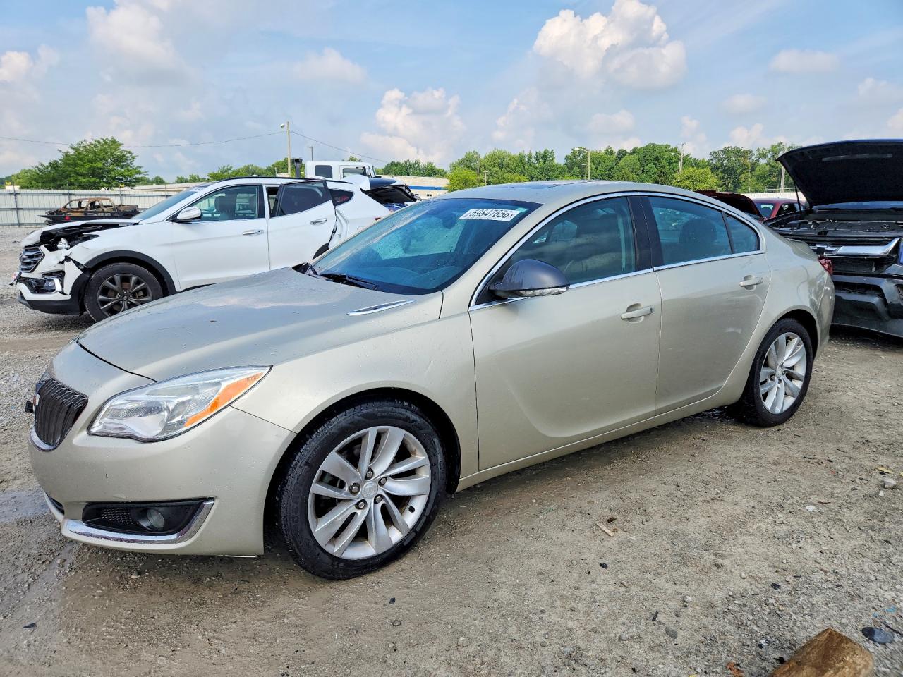 2015 Buick Regal Beige vin: 2G4GV5EK2F9128659