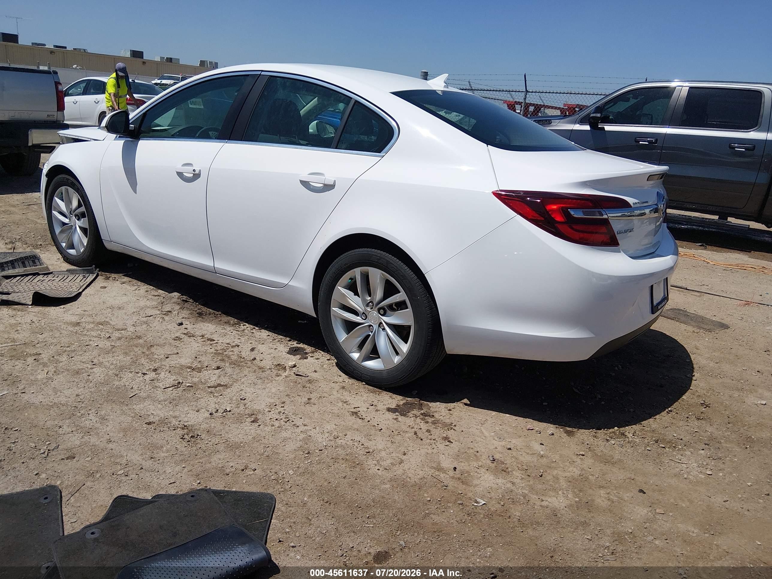 2014 Buick Regal 1fl White vin: 2G4GV5EK4E9314783