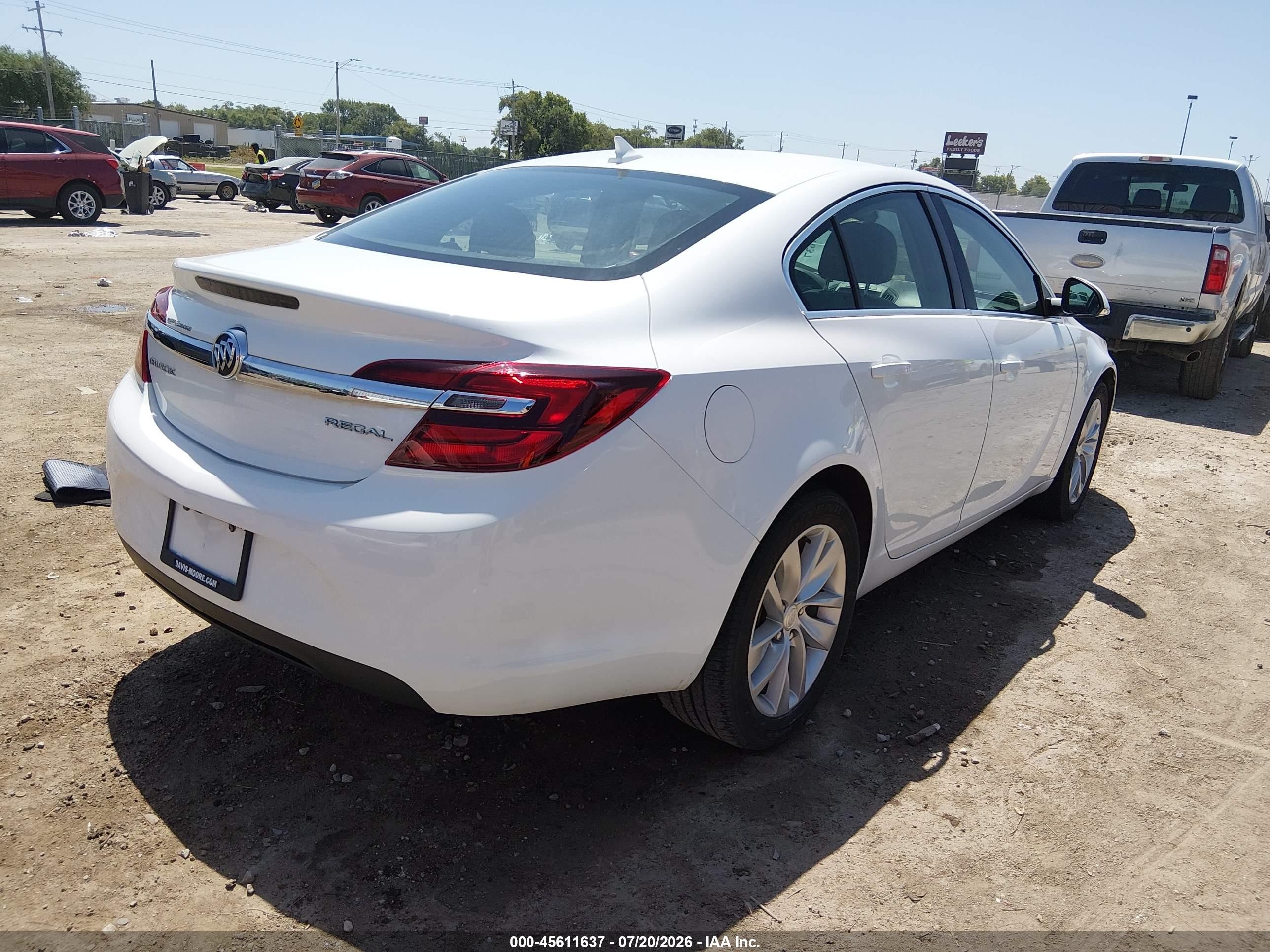 2014 Buick Regal 1fl White vin: 2G4GV5EK4E9314783