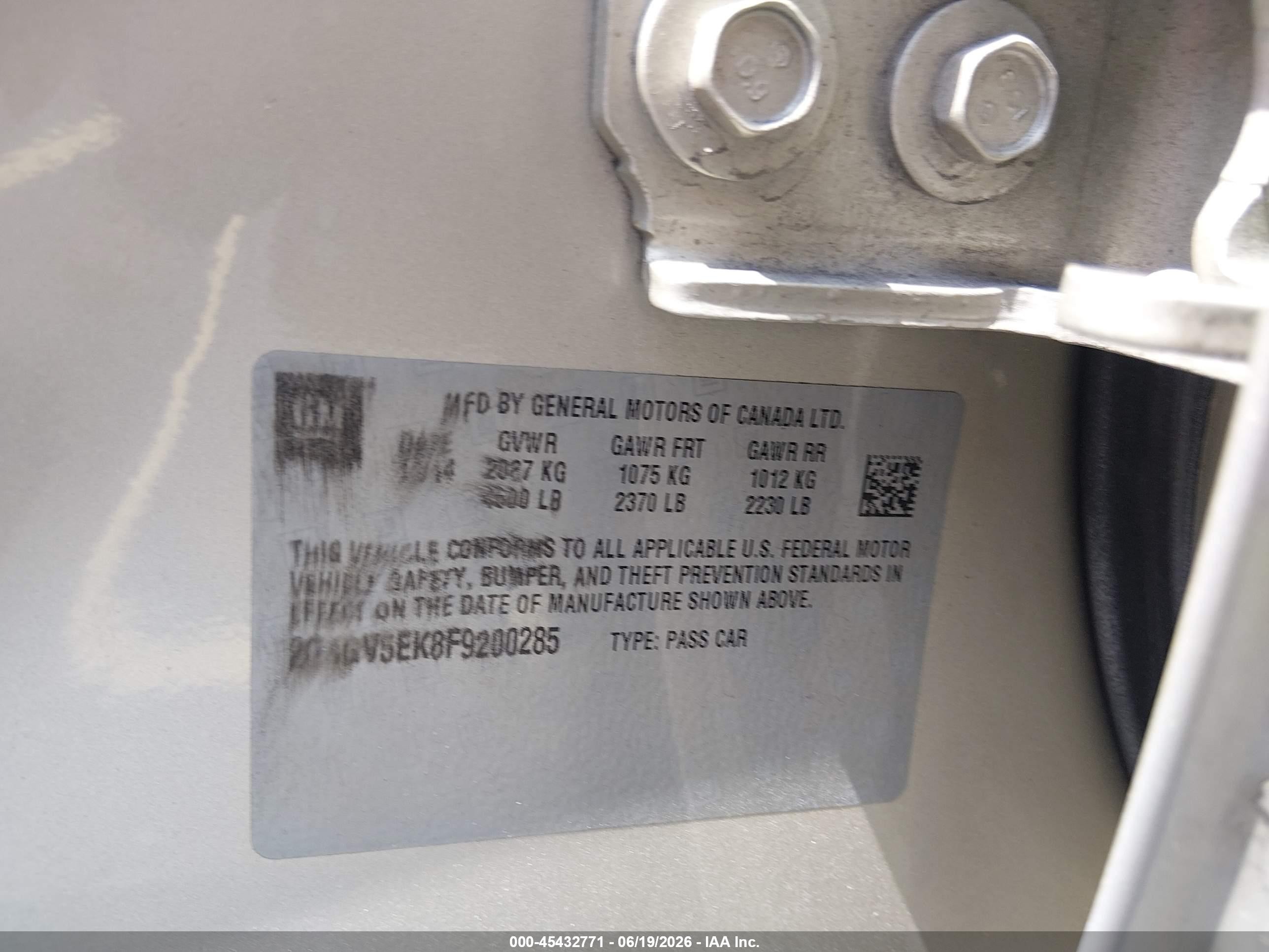2015 Buick Regal 1fl Gray vin: 2G4GV5EK8F9200285