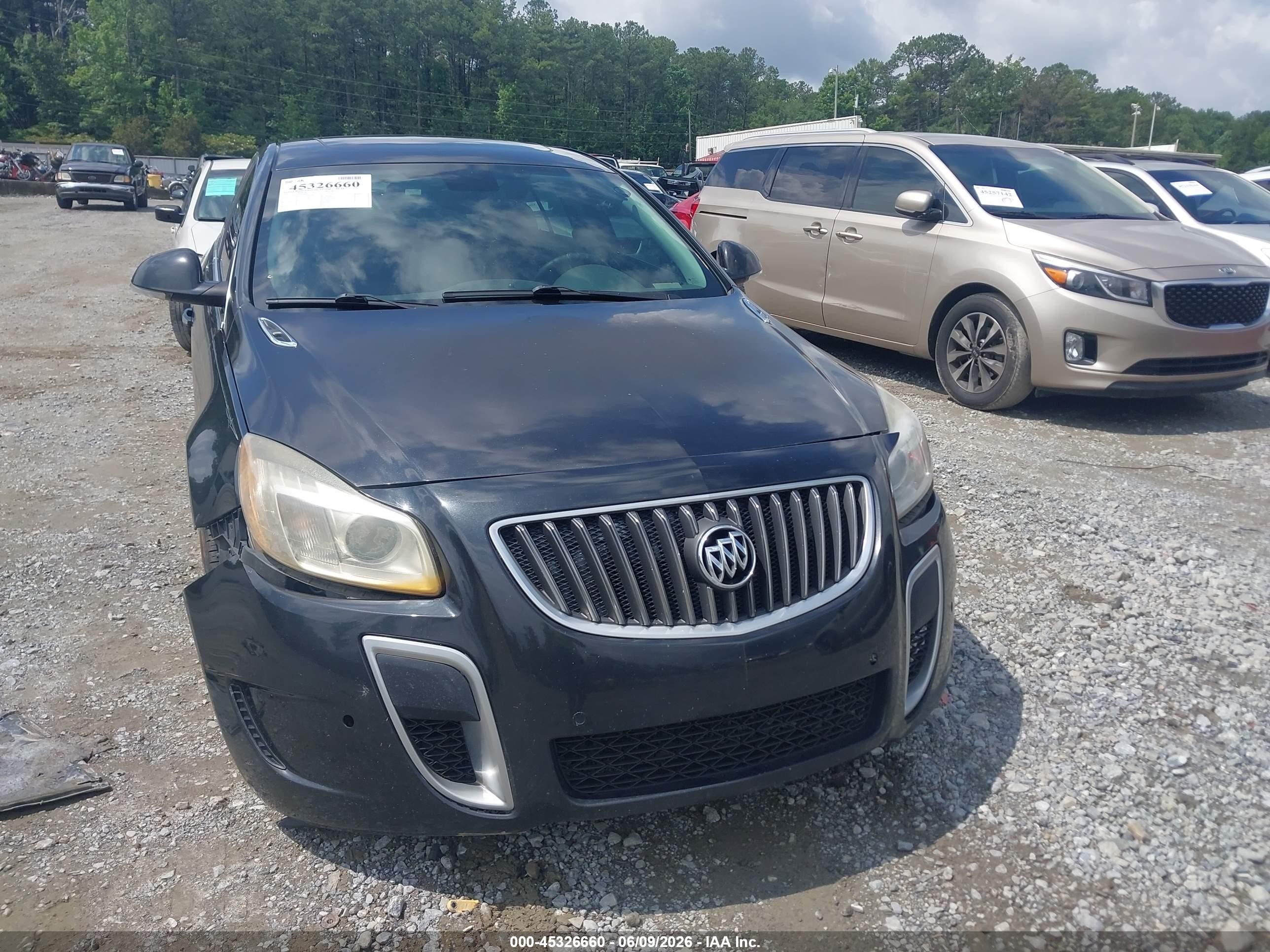 2012 Buick Regal Gs Black vin: 2G4GV5GV0C9146063