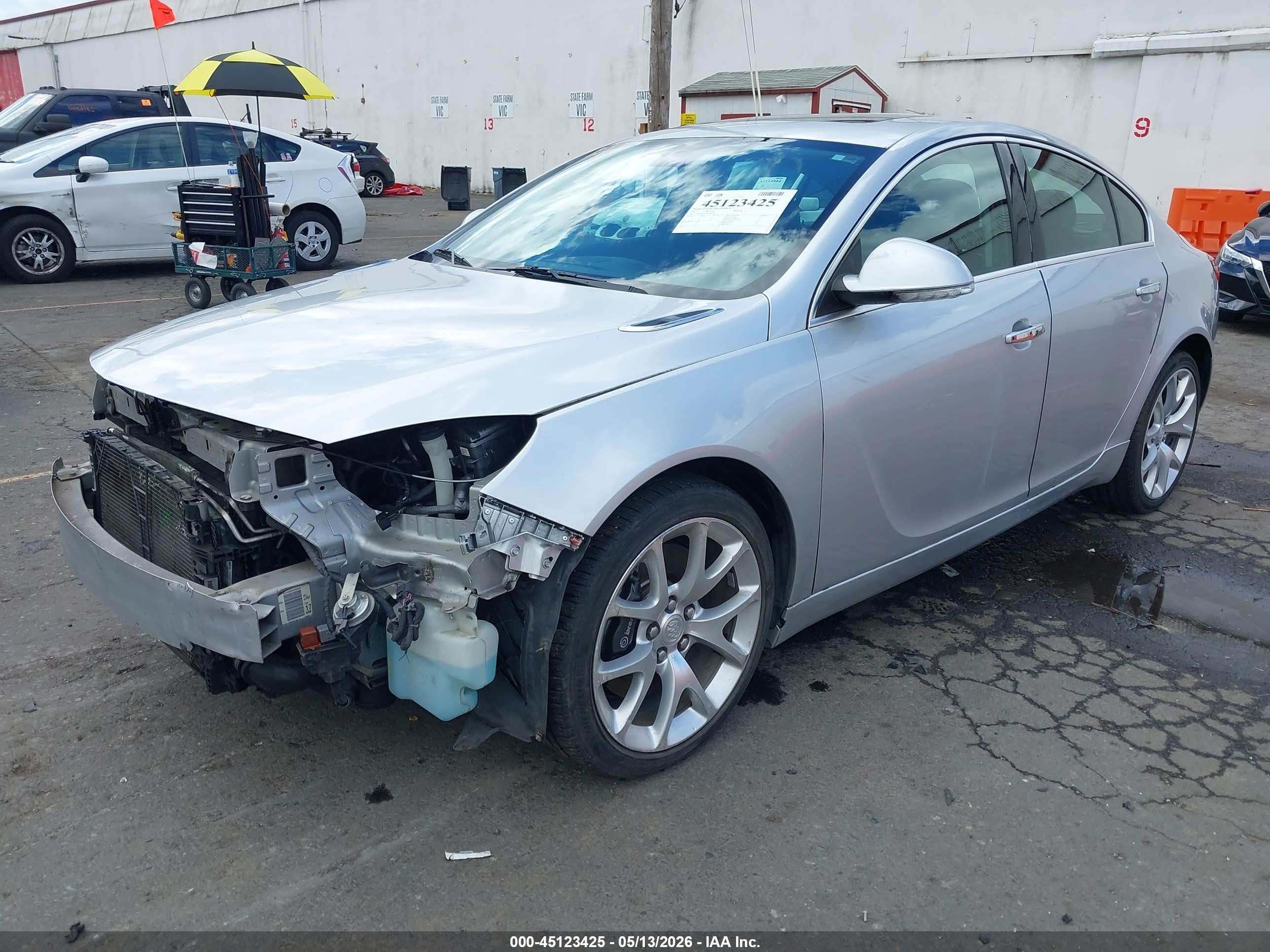 2013 Buick Regal Gs Silver vin: 2G4GV5GV1D9184466