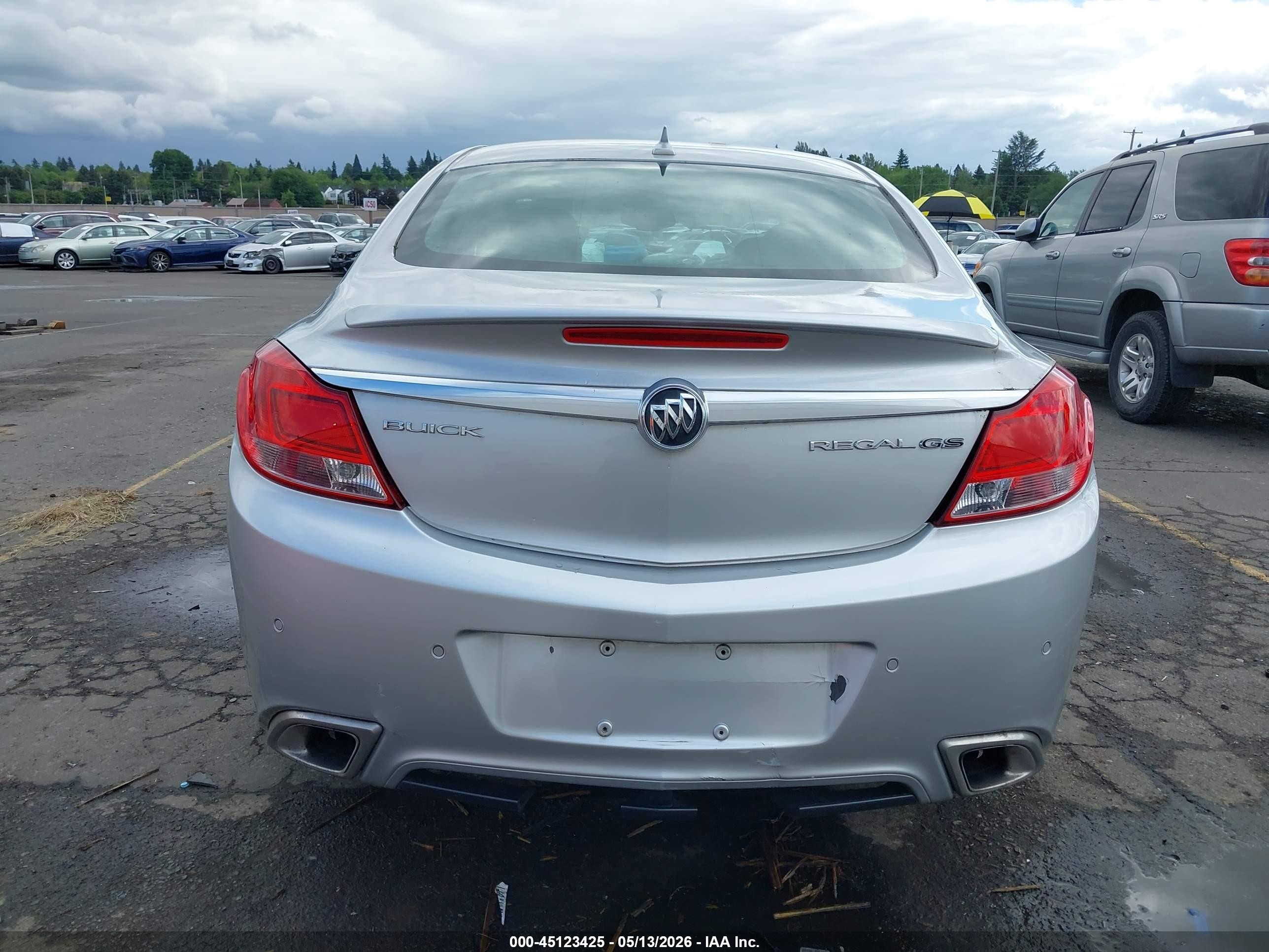 2013 Buick Regal Gs Silver vin: 2G4GV5GV1D9184466
