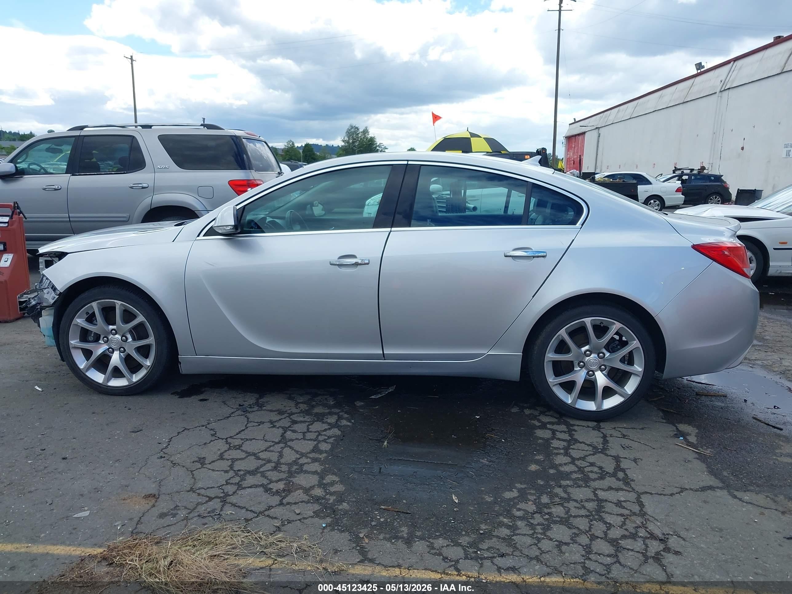 2013 Buick Regal Gs Silver vin: 2G4GV5GV1D9184466