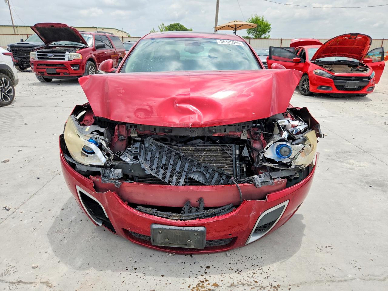 2012 Buick Regal Gs Red vin: 2G4GV5GV2C9195202