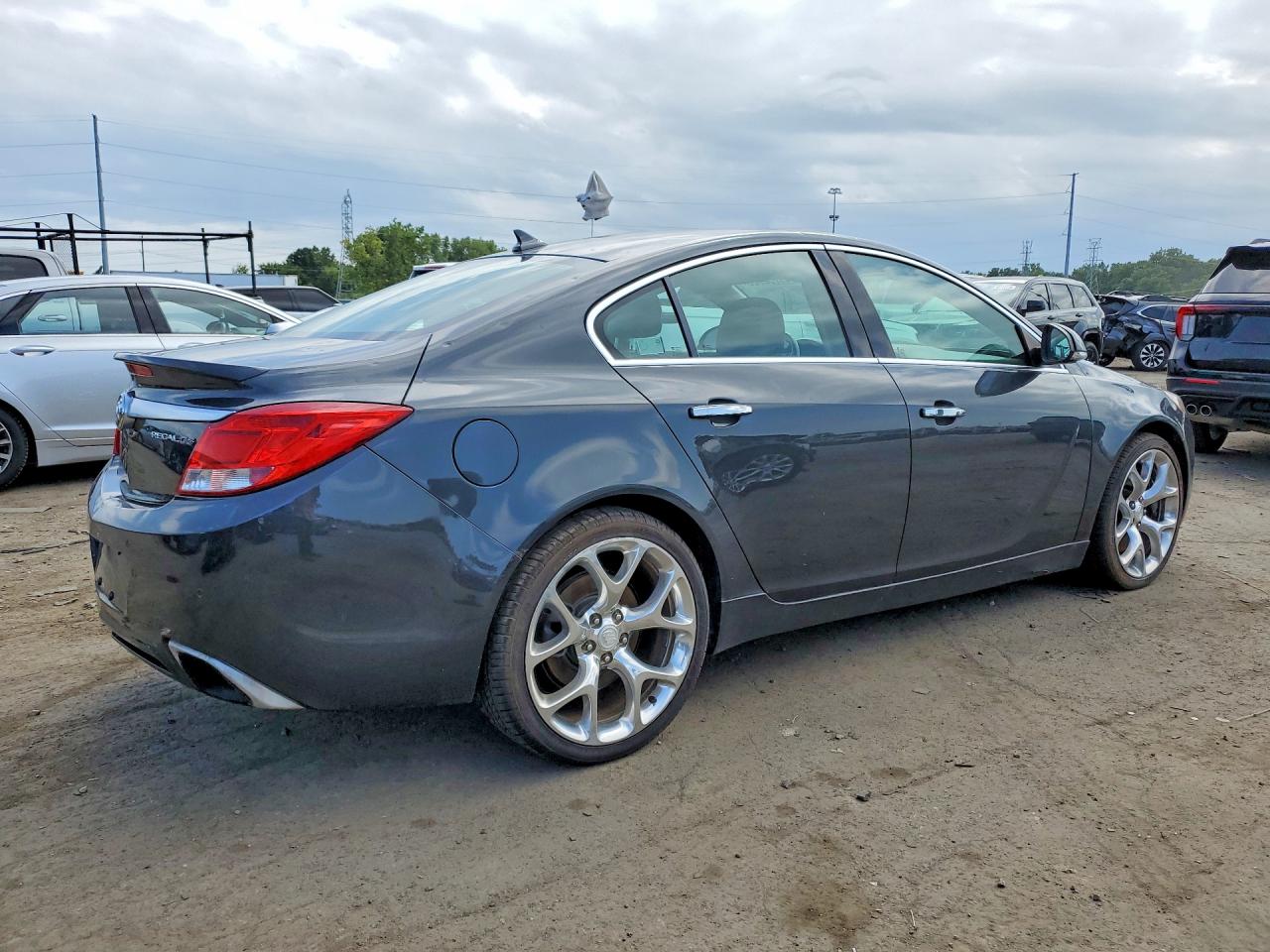 2012 Buick Regal Gs Gray vin: 2G4GV5GV3C9153136