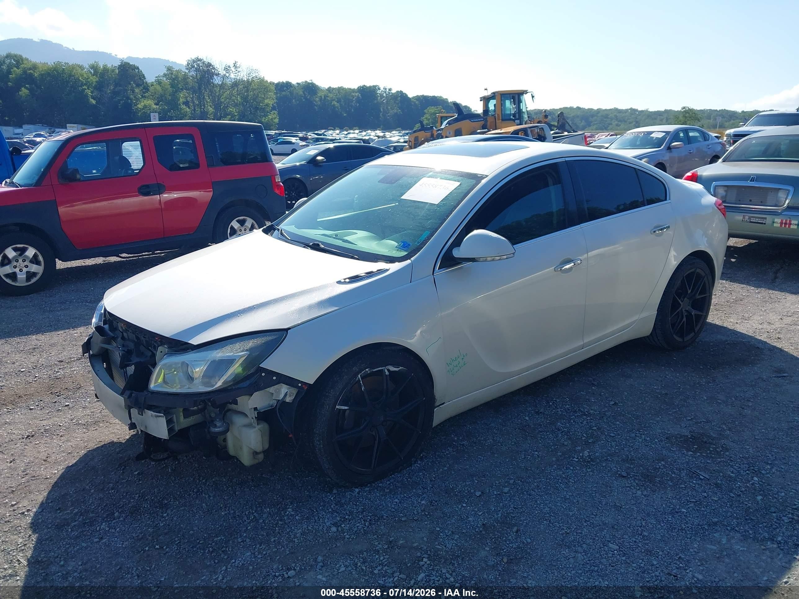 2012 Buick Regal Gs White vin: 2G4GV5GV3C9211486