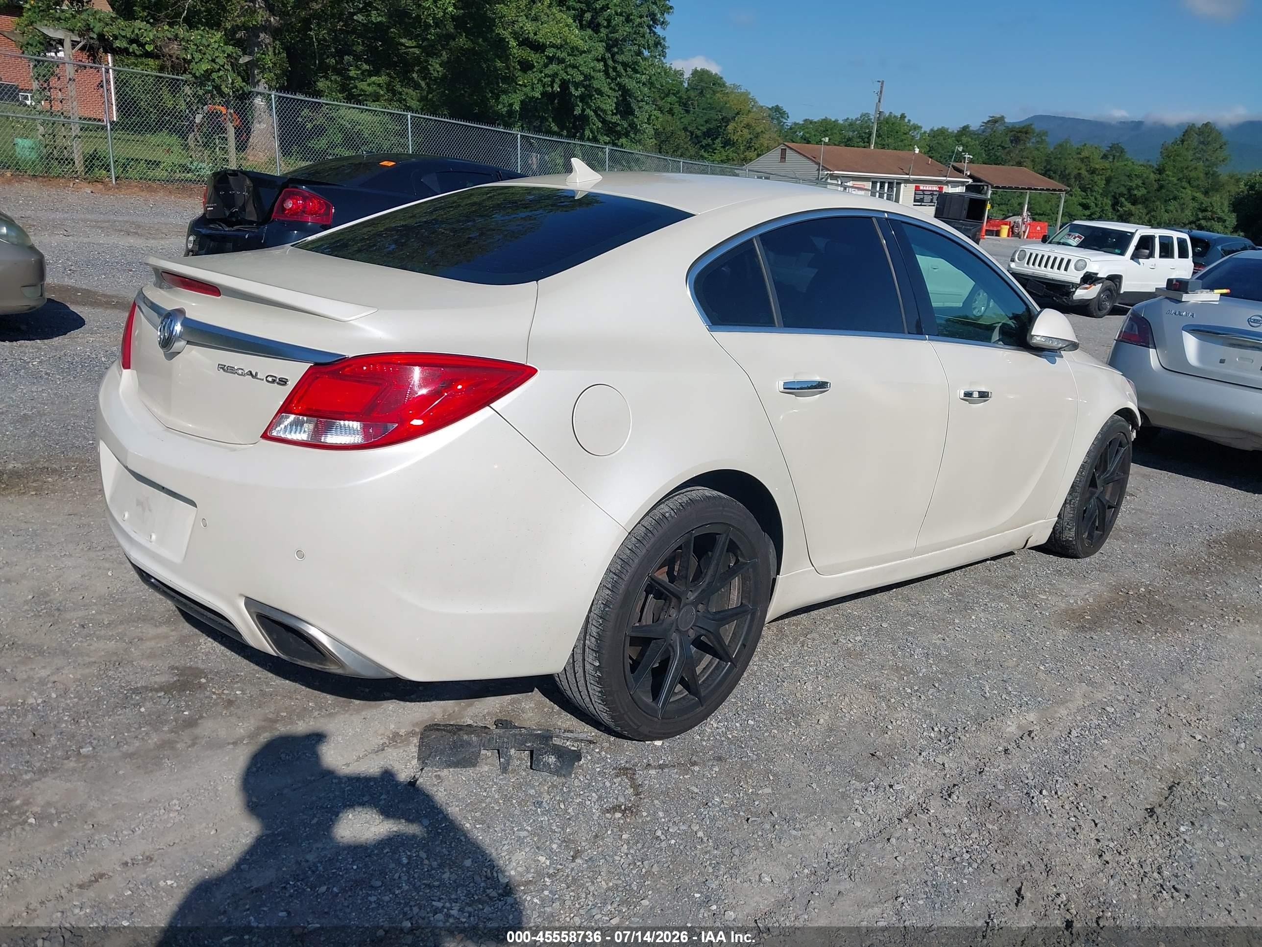 2012 Buick Regal Gs White vin: 2G4GV5GV3C9211486