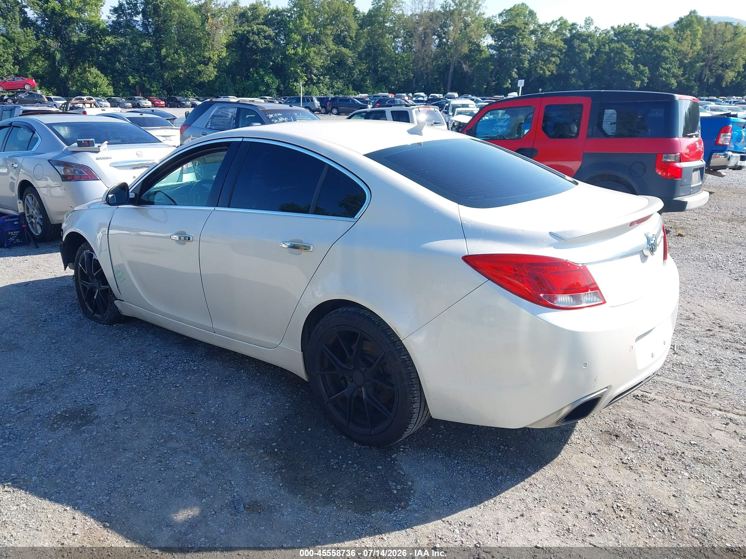 2012 Buick Regal Gs White vin: 2G4GV5GV3C9211486