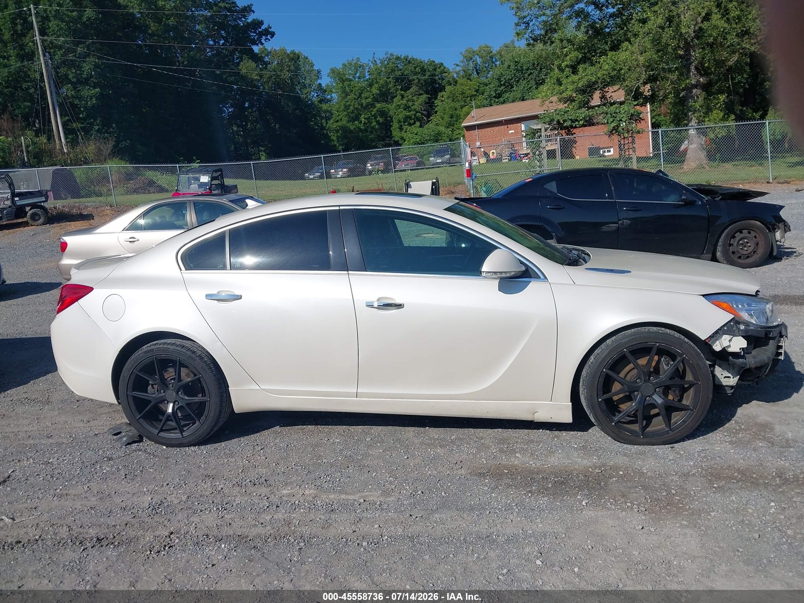 2012 Buick Regal Gs White vin: 2G4GV5GV3C9211486