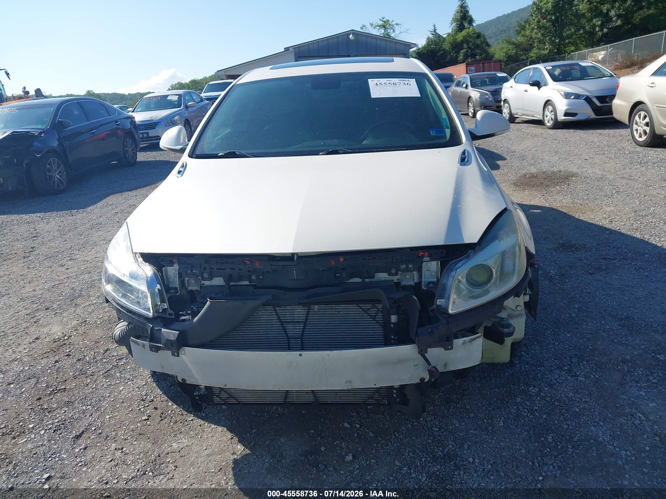 2012 Buick Regal Gs White vin: 2G4GV5GV3C9211486