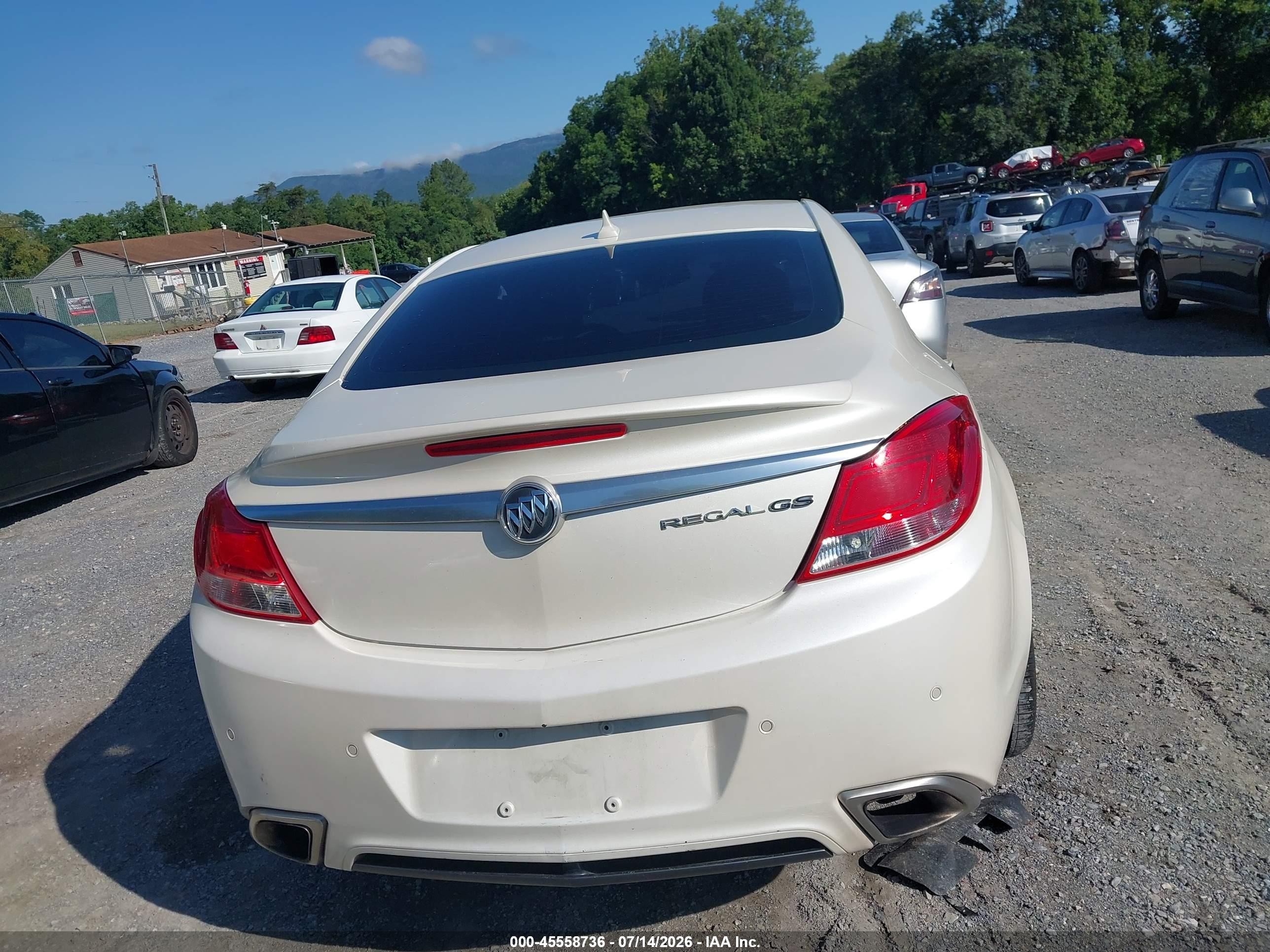 2012 Buick Regal Gs White vin: 2G4GV5GV3C9211486
