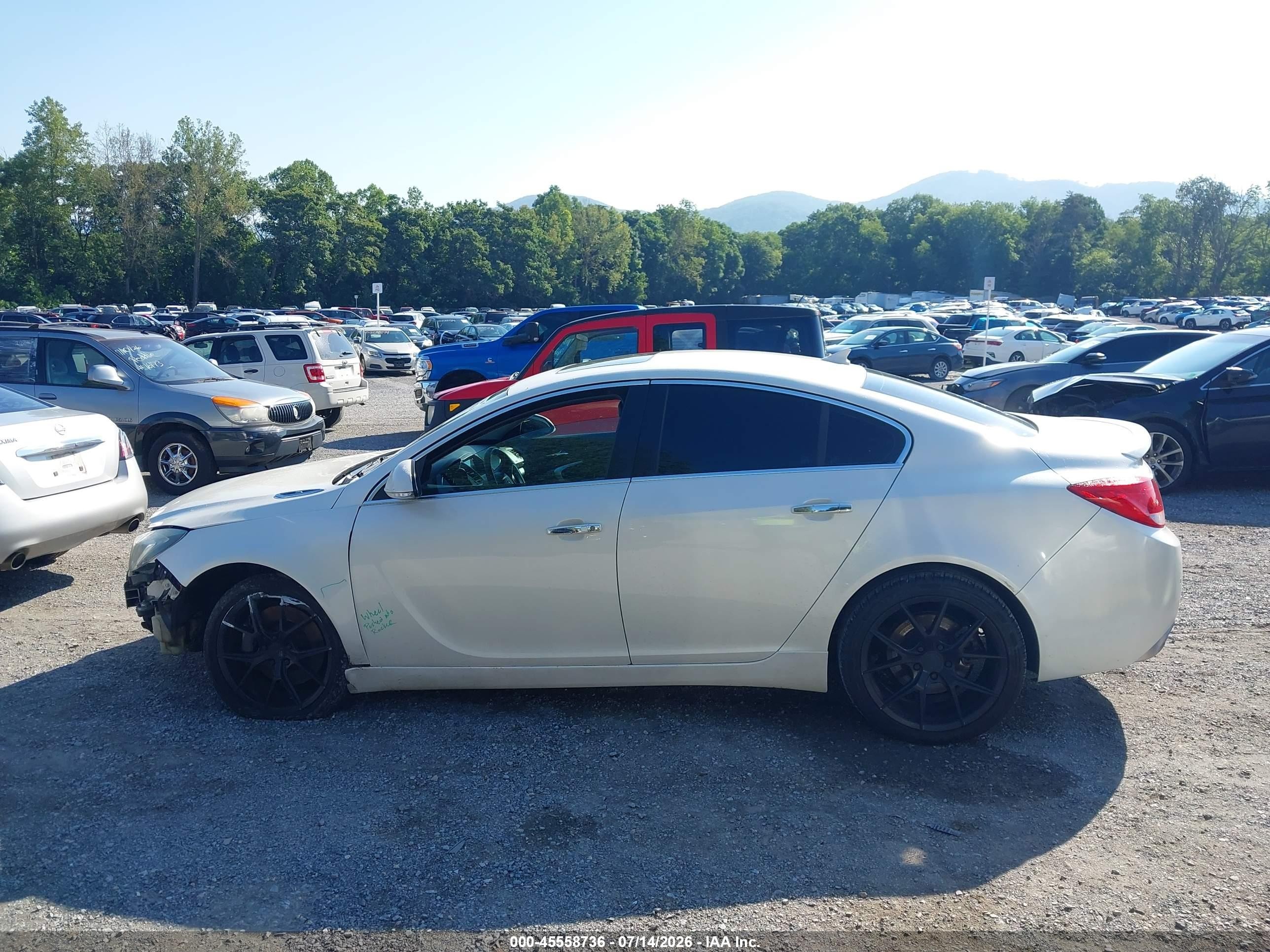 2012 Buick Regal Gs White vin: 2G4GV5GV3C9211486