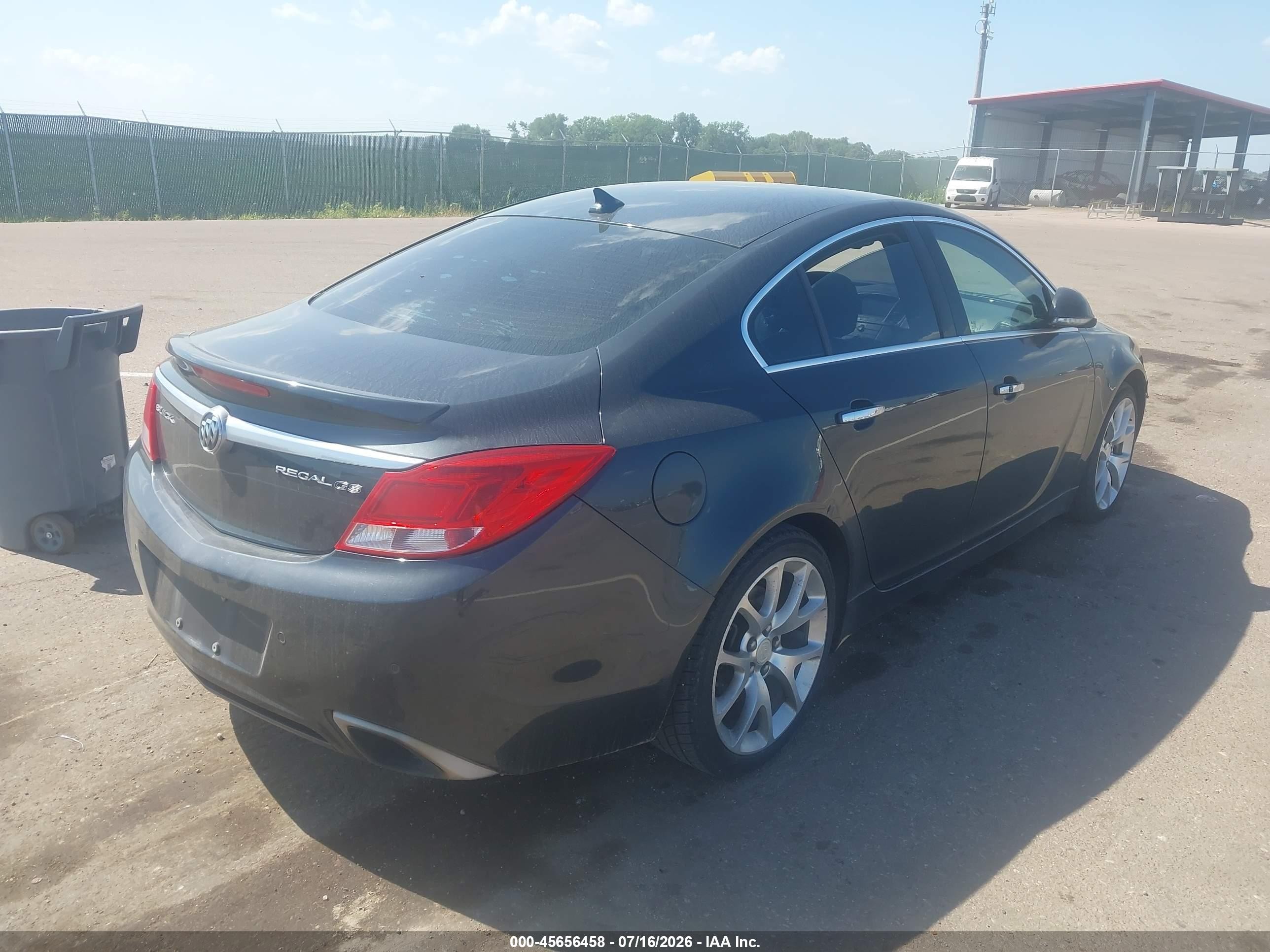 2012 Buick Regal Gs Black vin: 2G4GV5GV3C9215702
