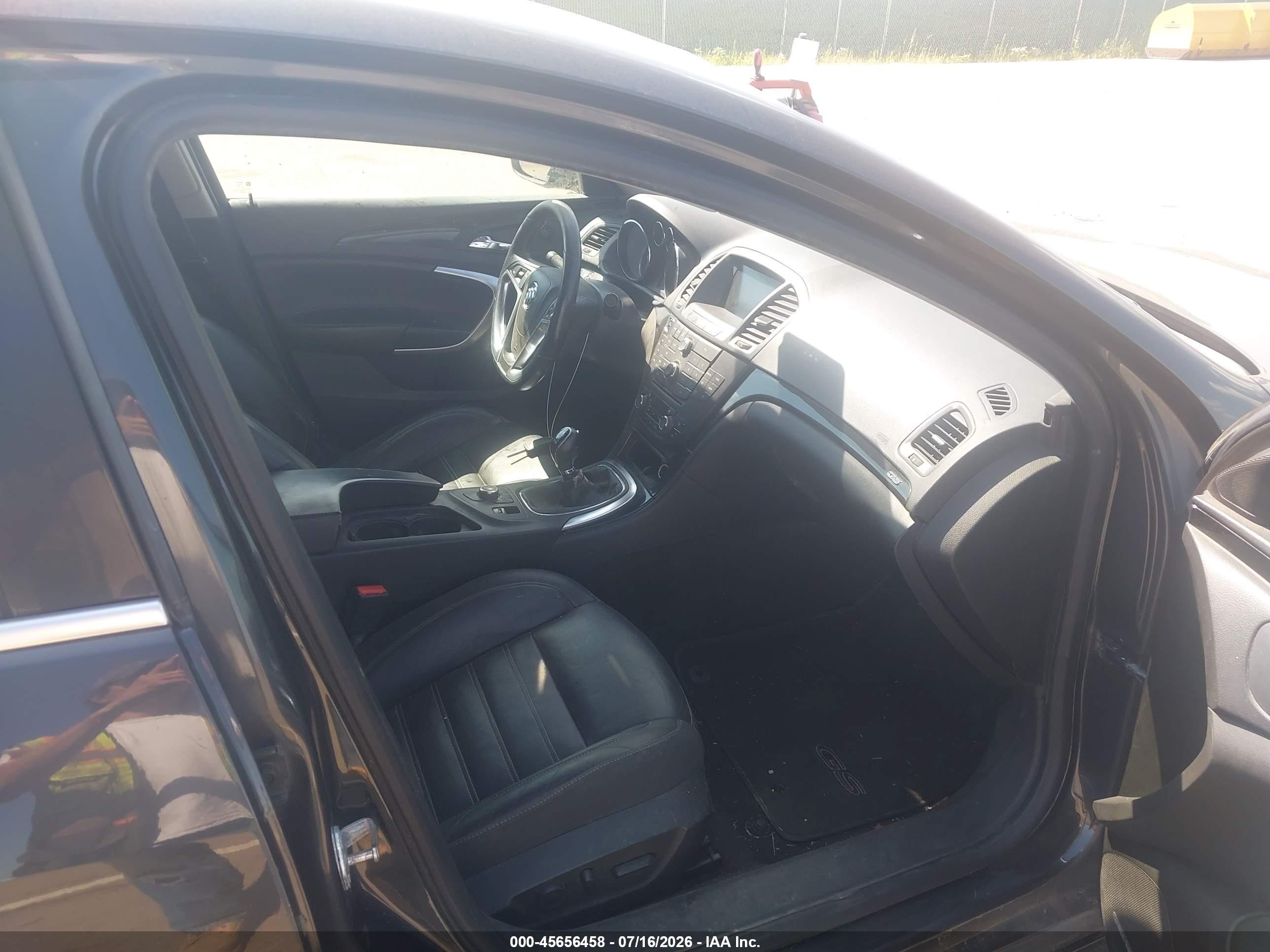 2012 Buick Regal Gs Black vin: 2G4GV5GV3C9215702