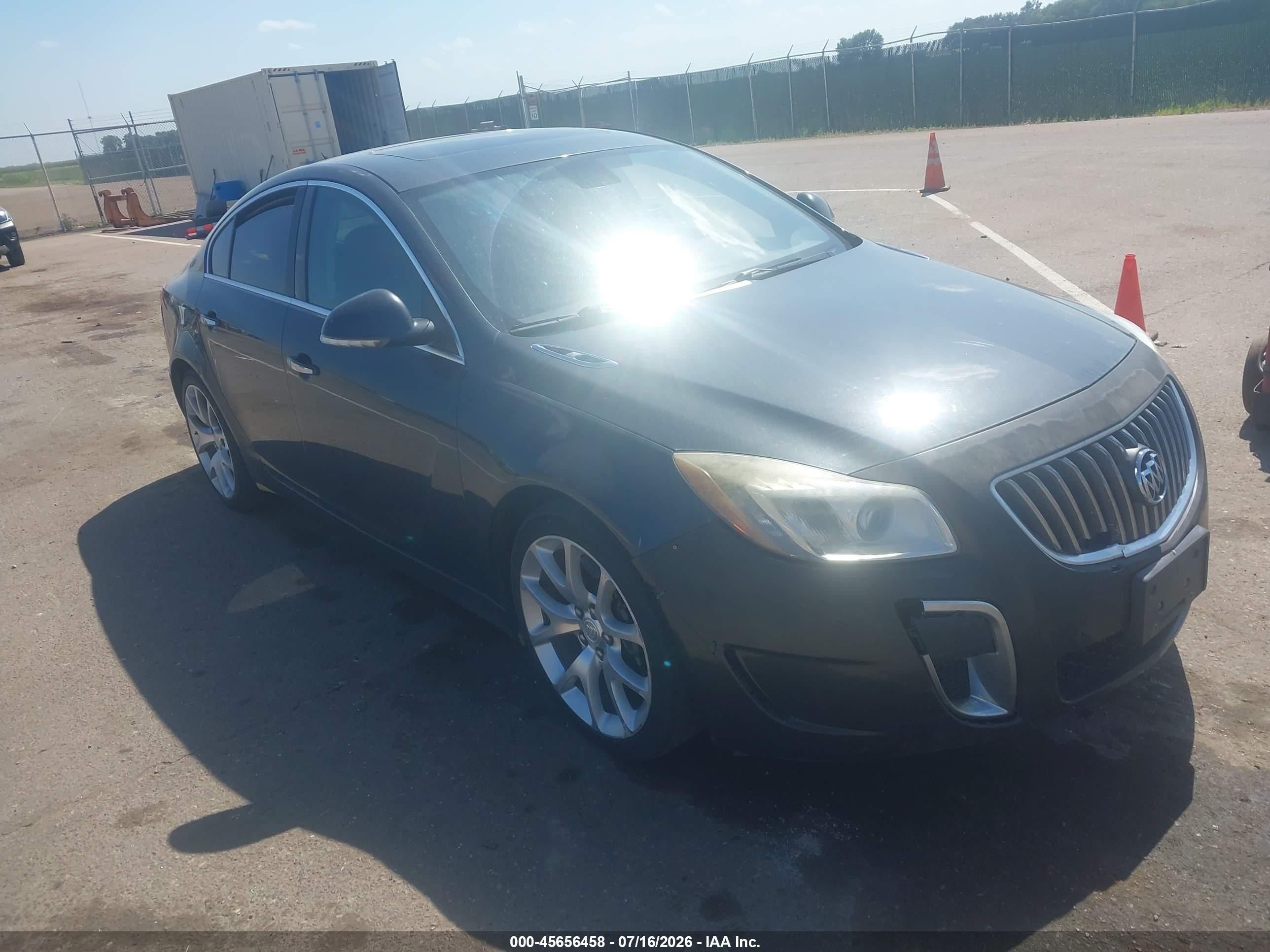2012 Buick Regal Gs Black vin: 2G4GV5GV3C9215702
