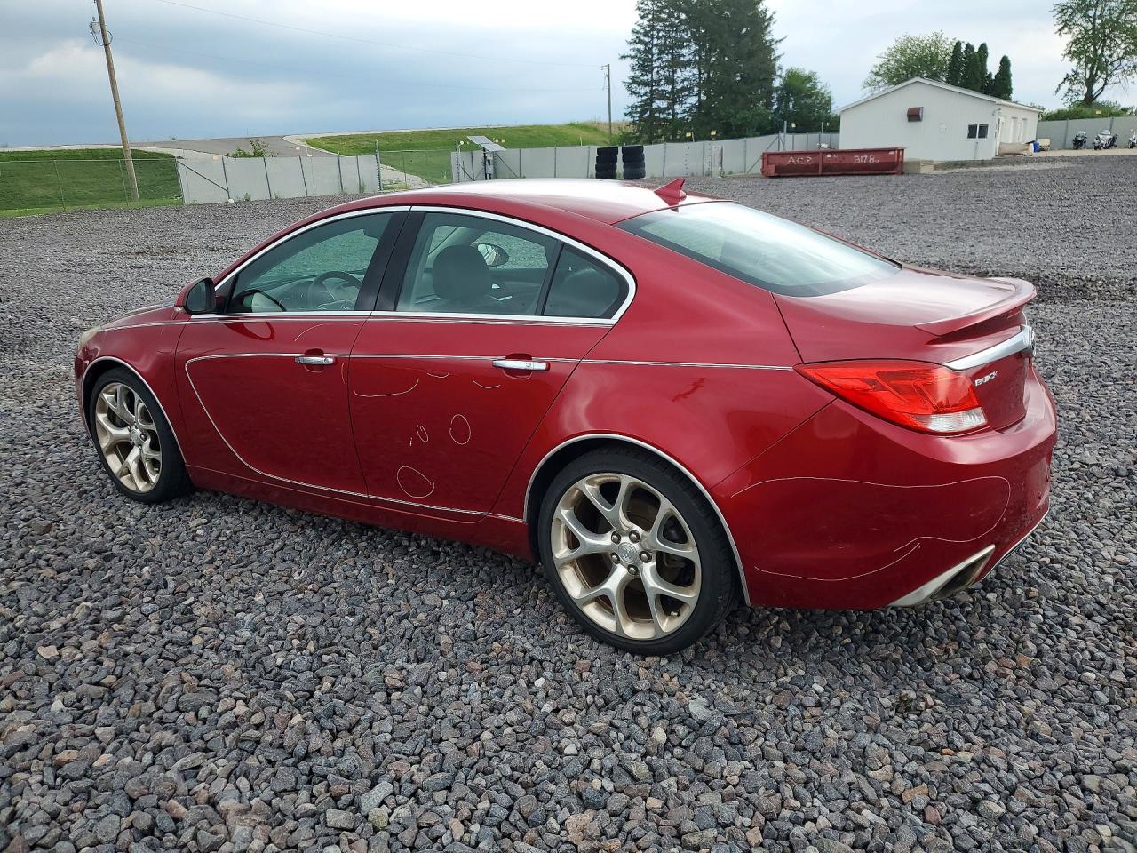 2013 Buick Regal Gs Red vin: 2G4GV5GV4D9166902
