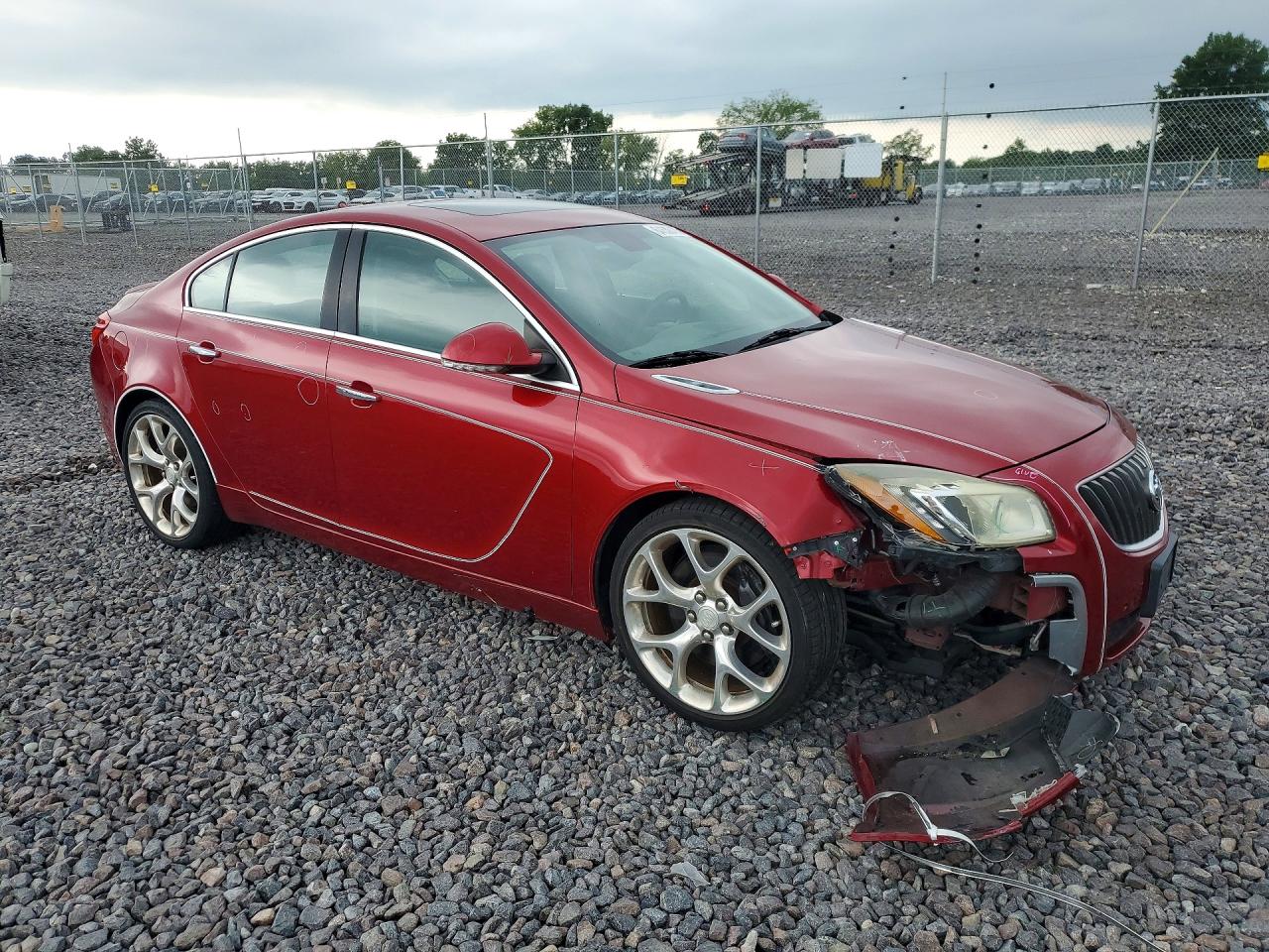 2013 Buick Regal Gs Red vin: 2G4GV5GV4D9166902