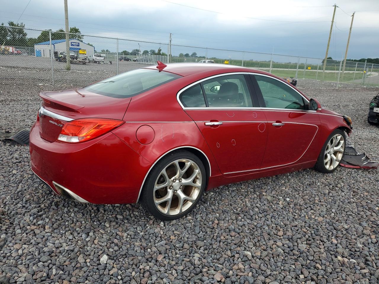 2013 Buick Regal Gs Red vin: 2G4GV5GV4D9166902