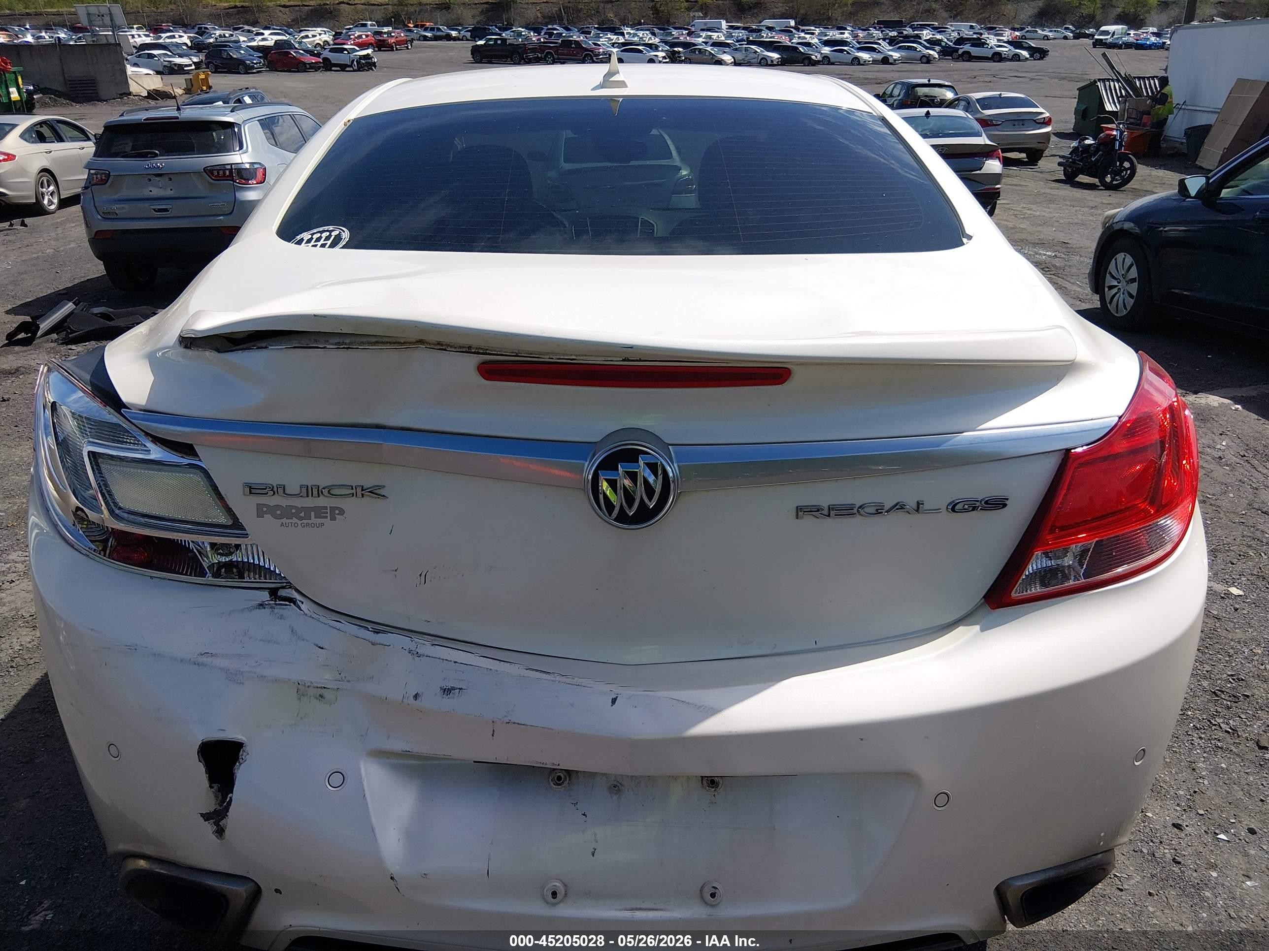 2012 Buick Regal Gs White vin: 2G4GV5GV6C9147072