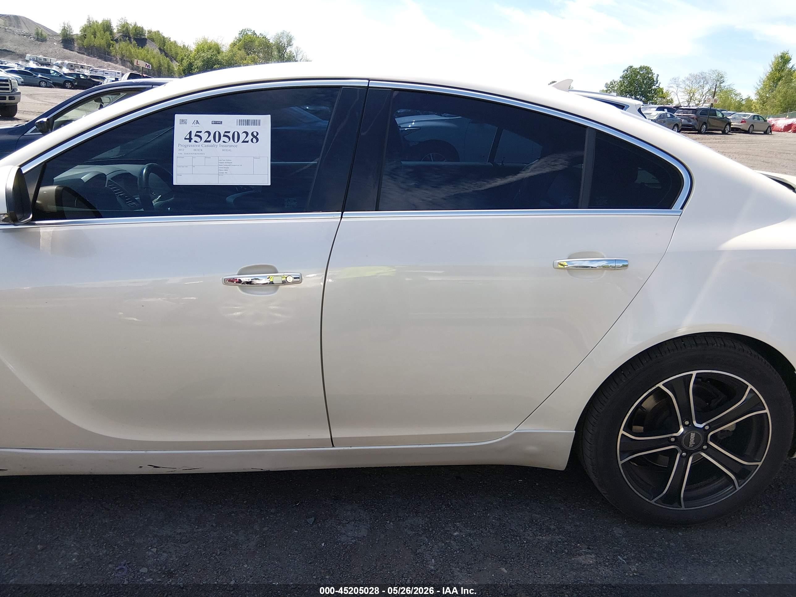2012 Buick Regal Gs White vin: 2G4GV5GV6C9147072