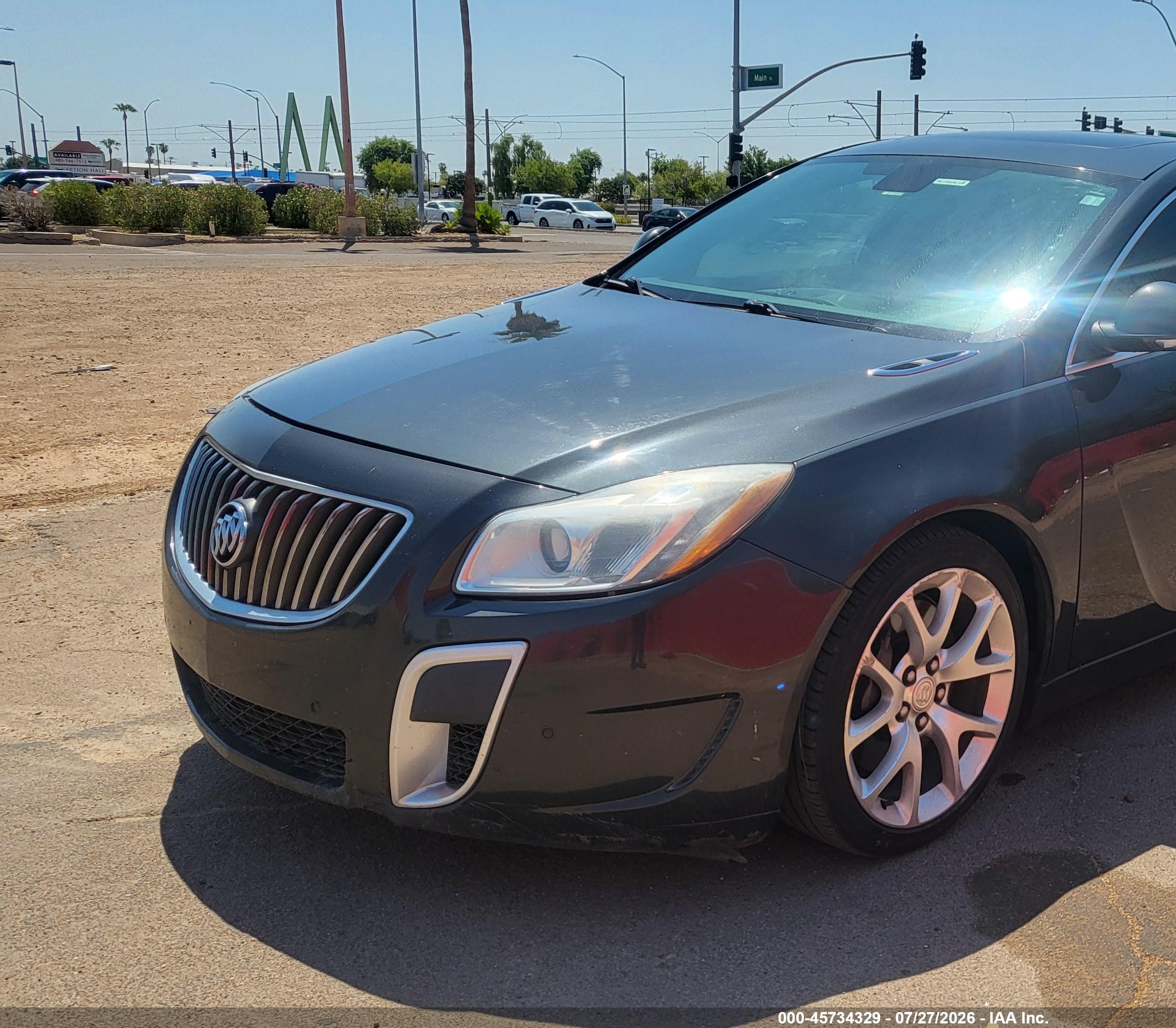 2013 Buick Regal Gs Gray vin: 2G4GV5GV6D9226839