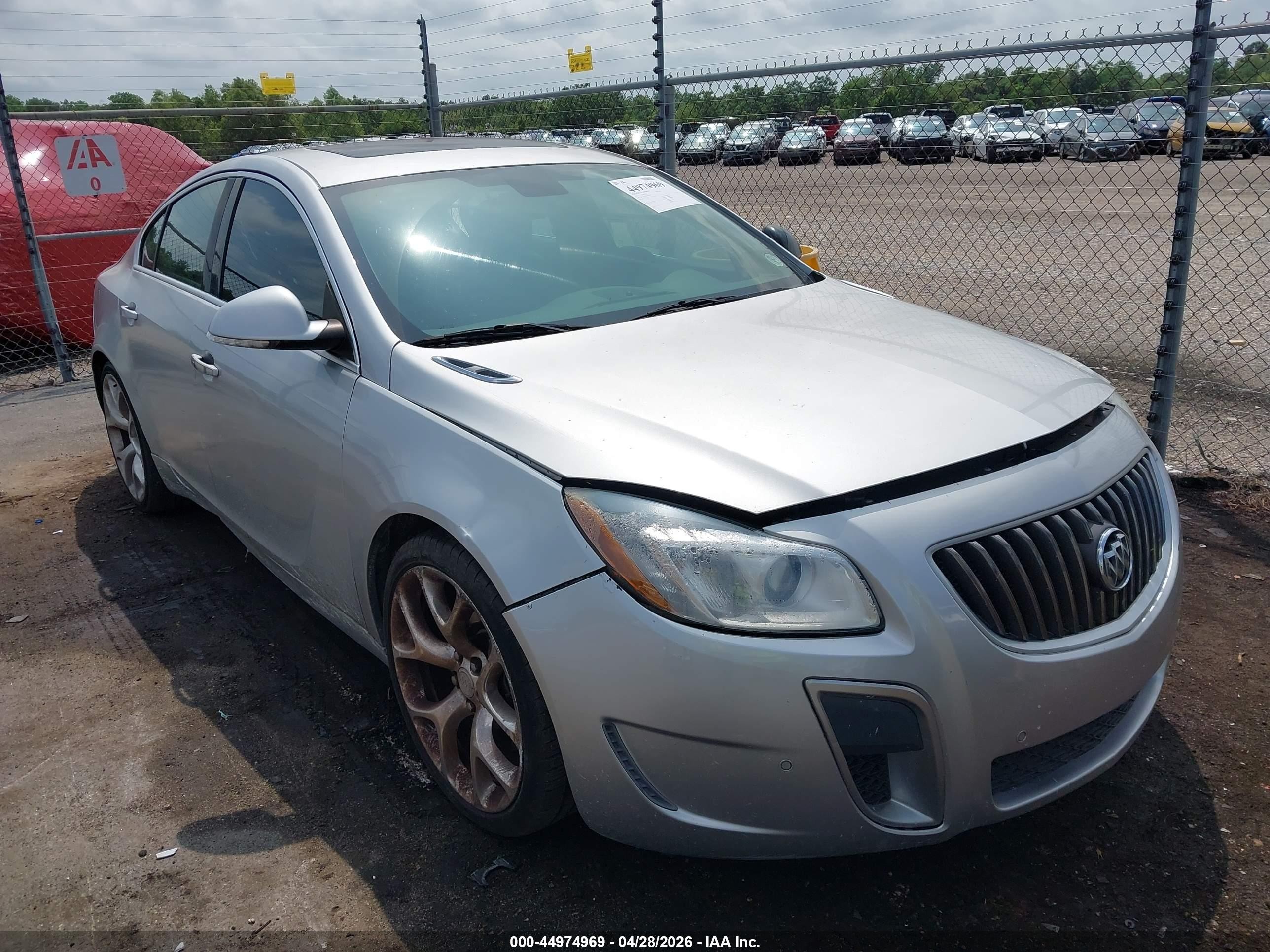 2013 Buick Regal Gs Silver vin: 2G4GV5GV7D9152945