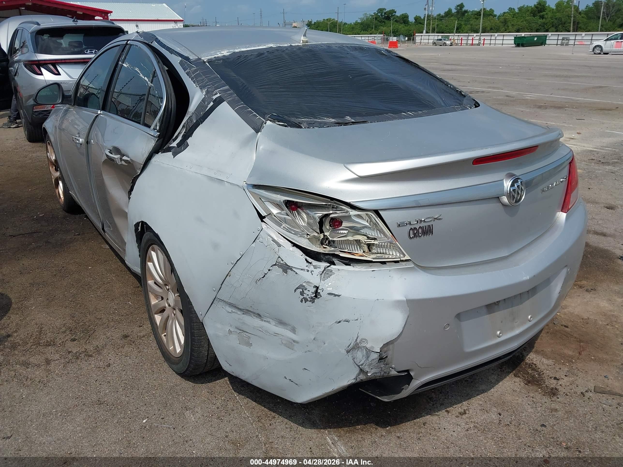 2013 Buick Regal Gs Silver vin: 2G4GV5GV7D9152945