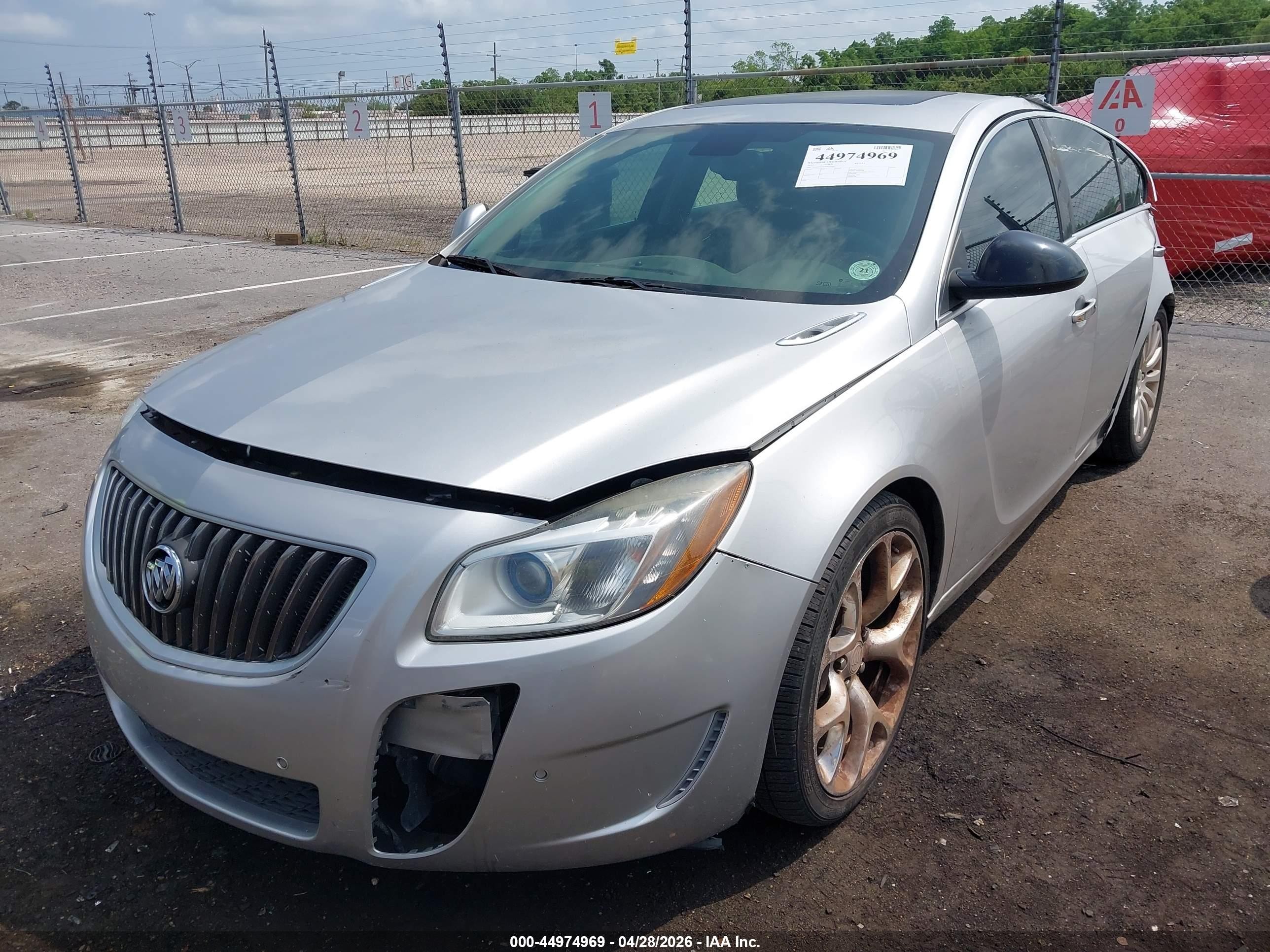 2013 Buick Regal Gs Silver vin: 2G4GV5GV7D9152945