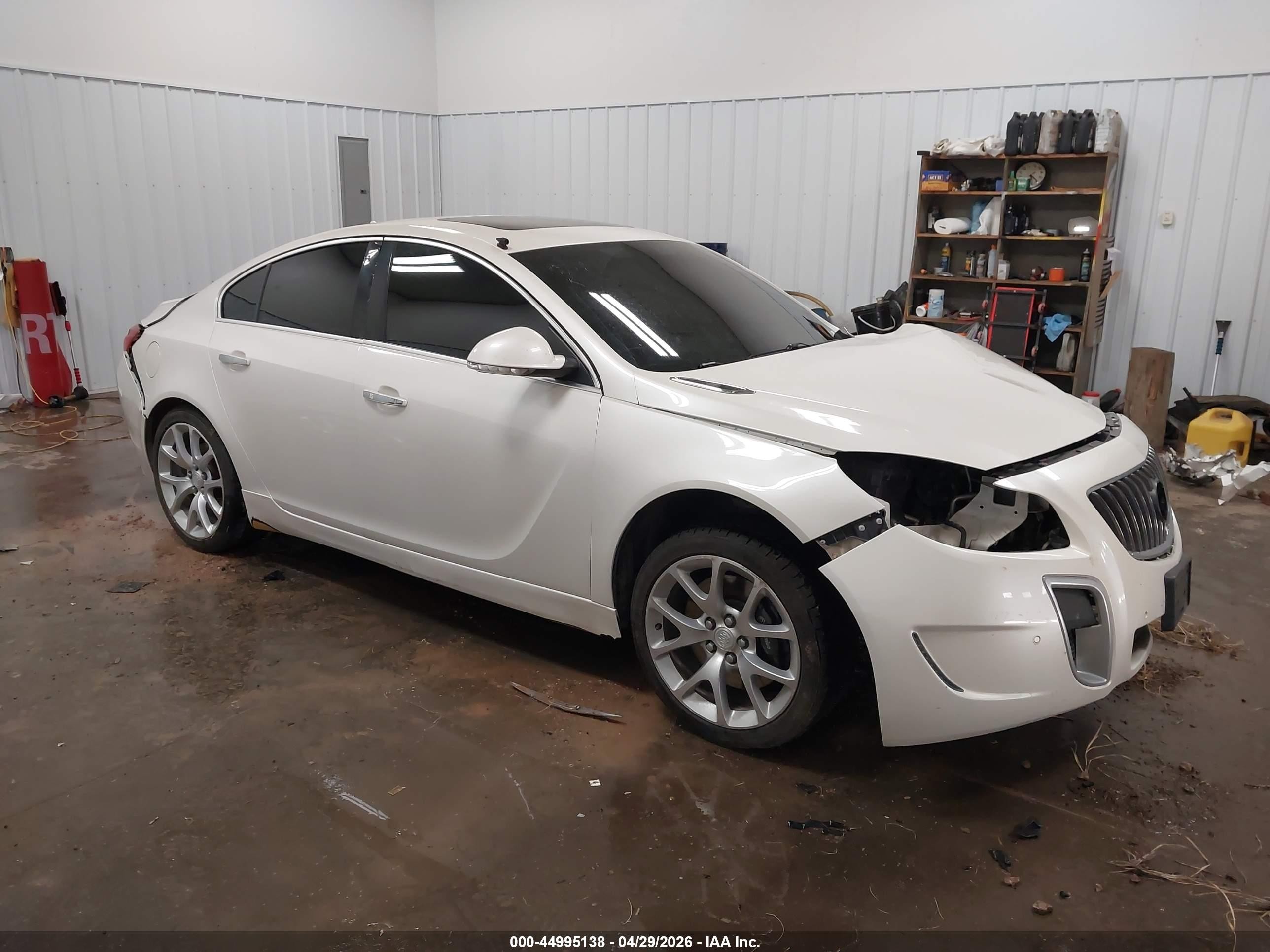 2012 Buick Regal Gs White vin: 2G4GV5GV8C9175875