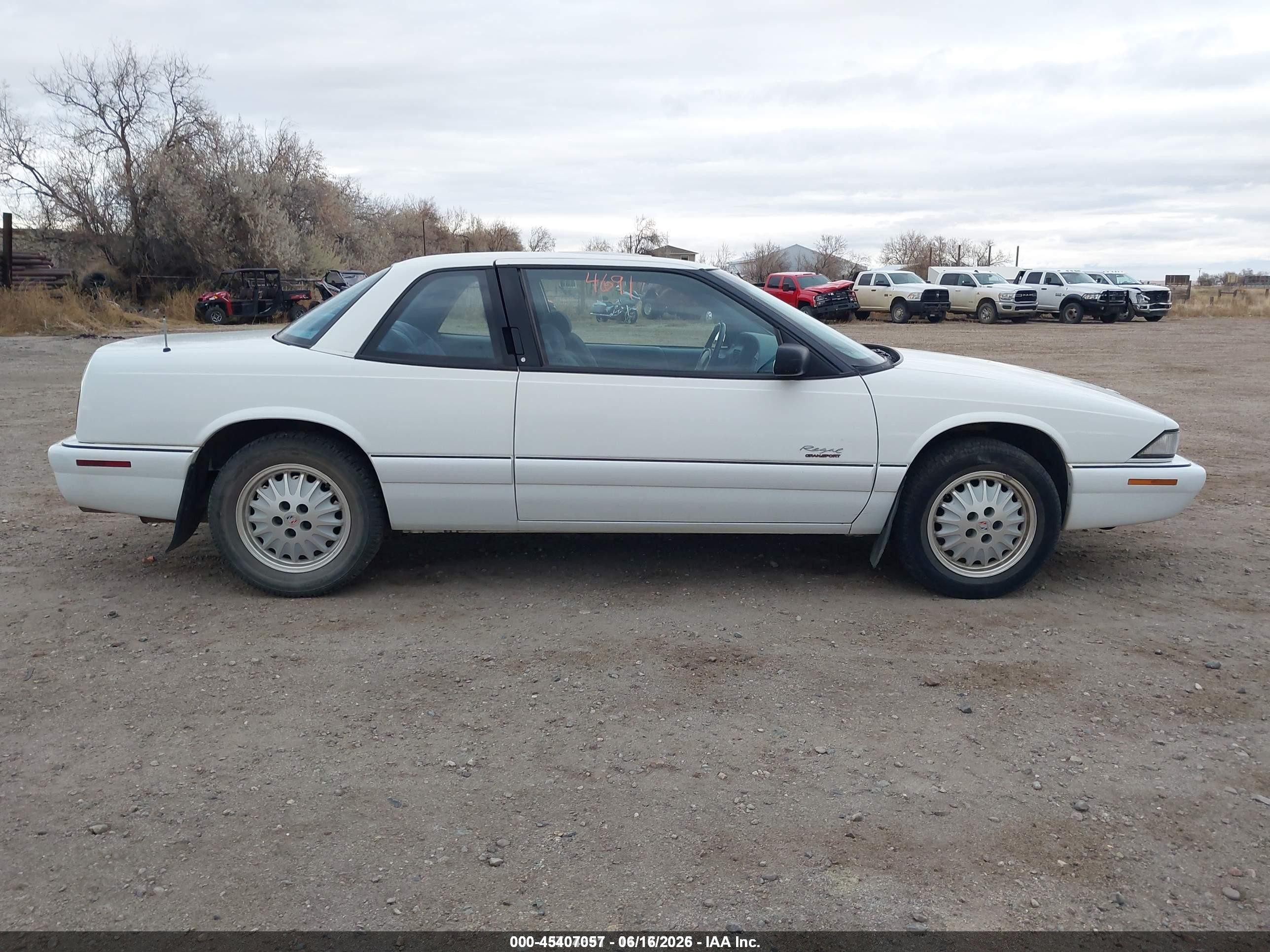 1995 Buick Regal Custom/gran Sport Белый vin: 2G4WB12L3S1501906