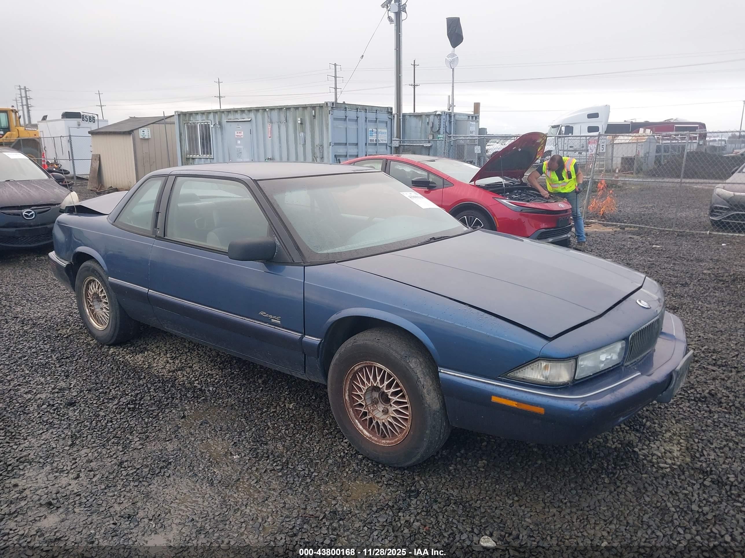 1995 Buick Regal Custom/gran Sport Blue vin: 2G4WB12M1S1462662