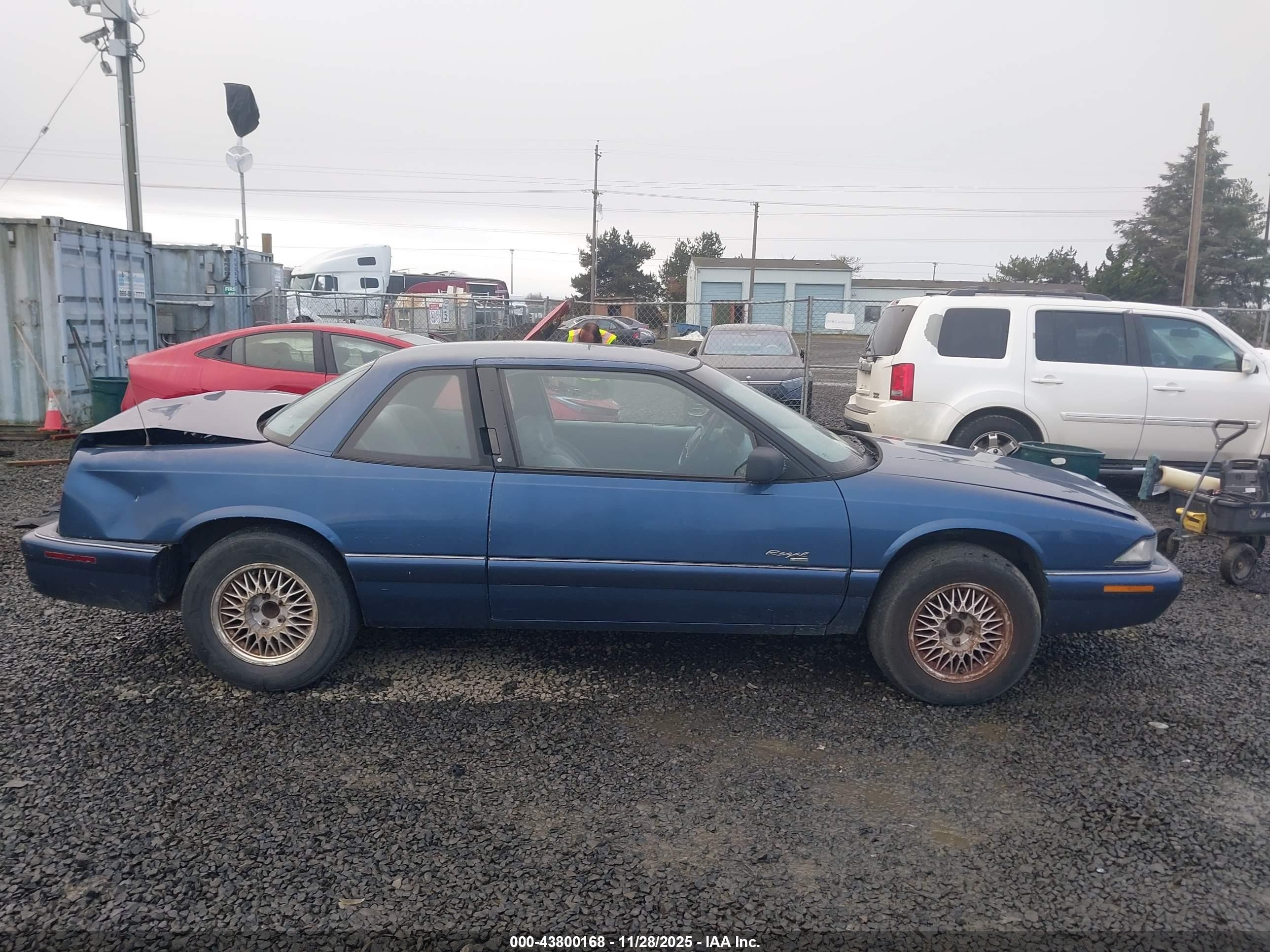 1995 Buick Regal Custom/gran Sport Синий vin: 2G4WB12M1S1462662