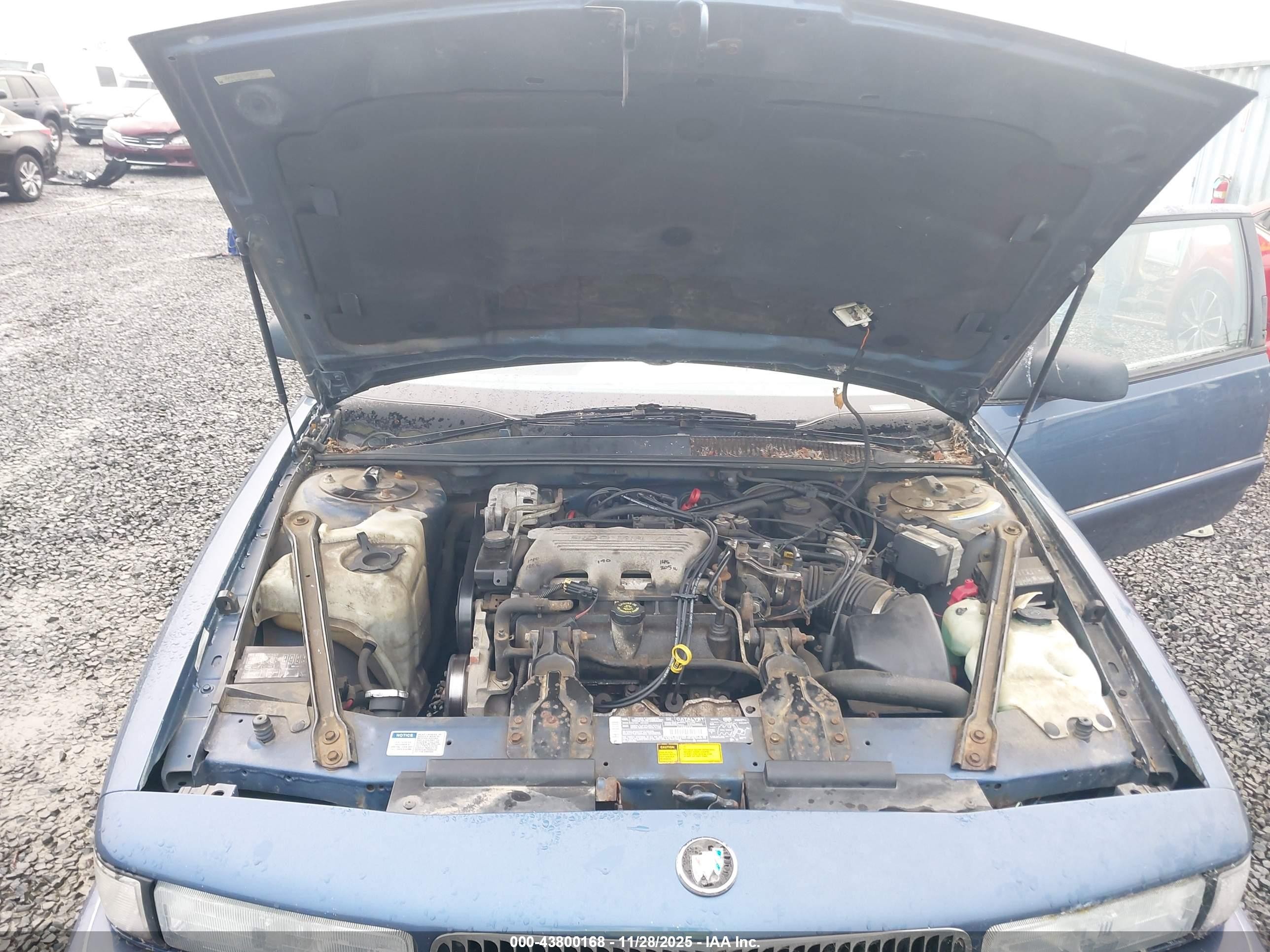 1995 Buick Regal Custom/gran Sport Синий vin: 2G4WB12M1S1462662
