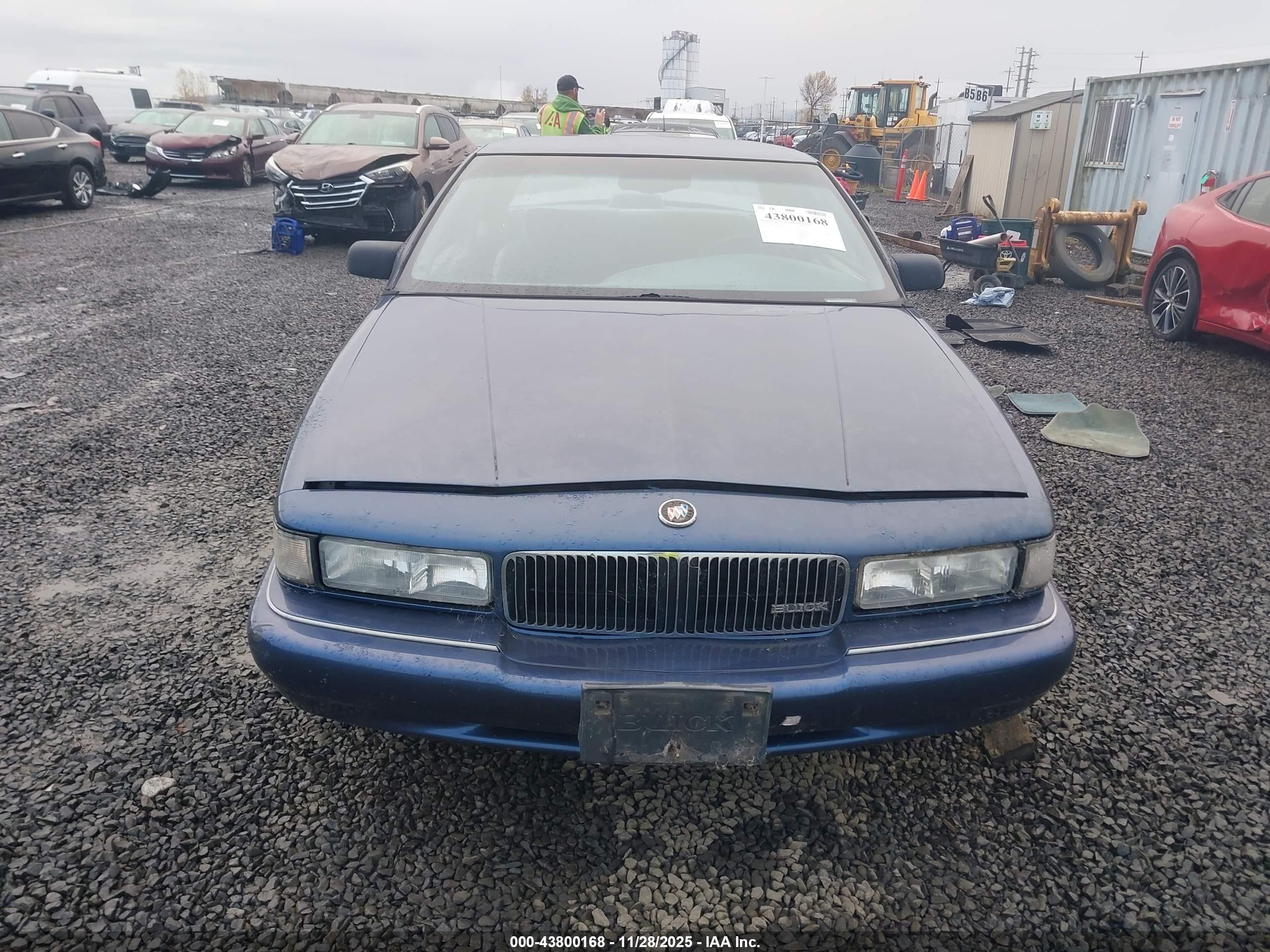 1995 Buick Regal Custom/gran Sport Синий vin: 2G4WB12M1S1462662
