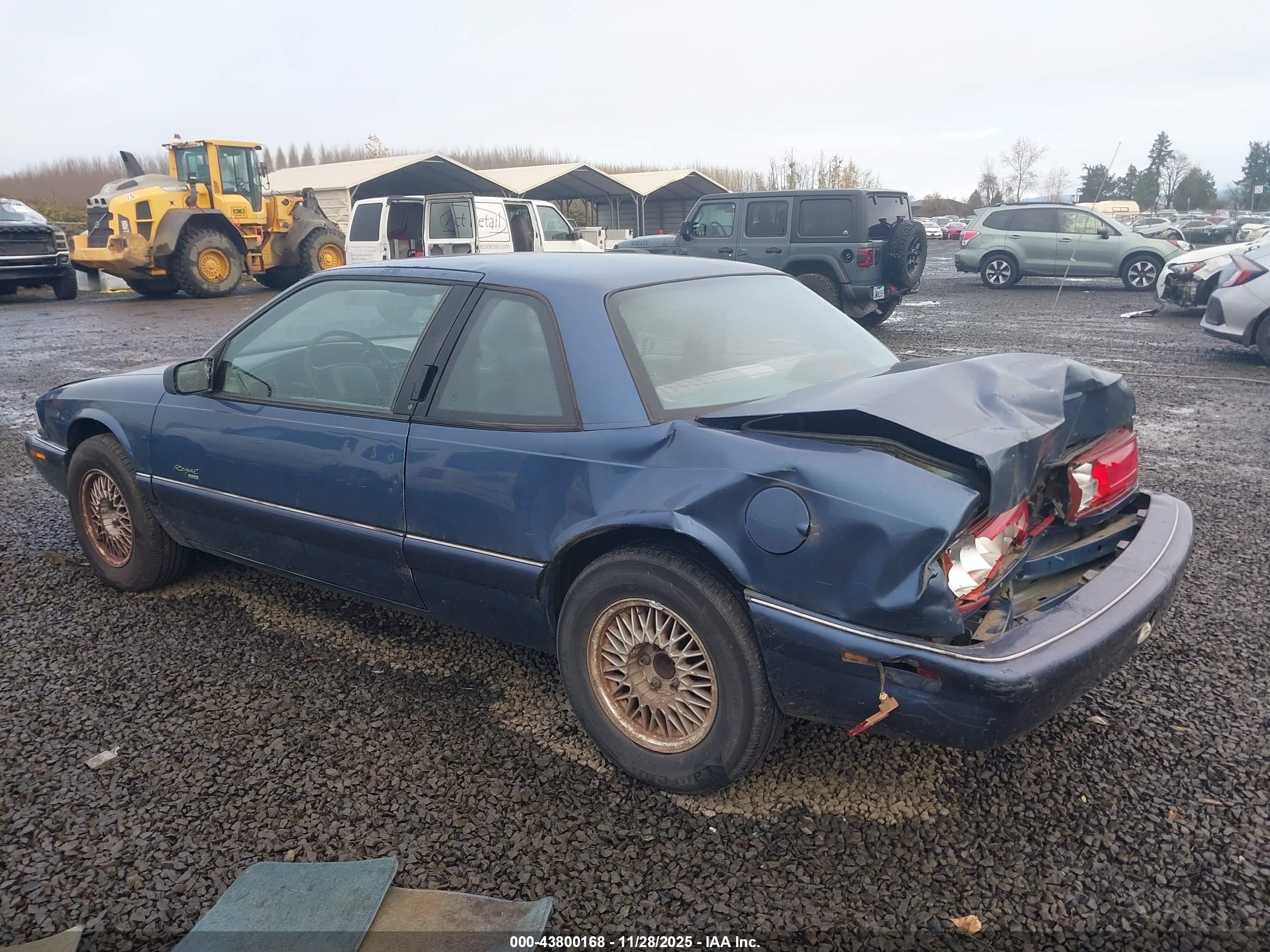 1995 Buick Regal Custom/gran Sport Синий vin: 2G4WB12M1S1462662